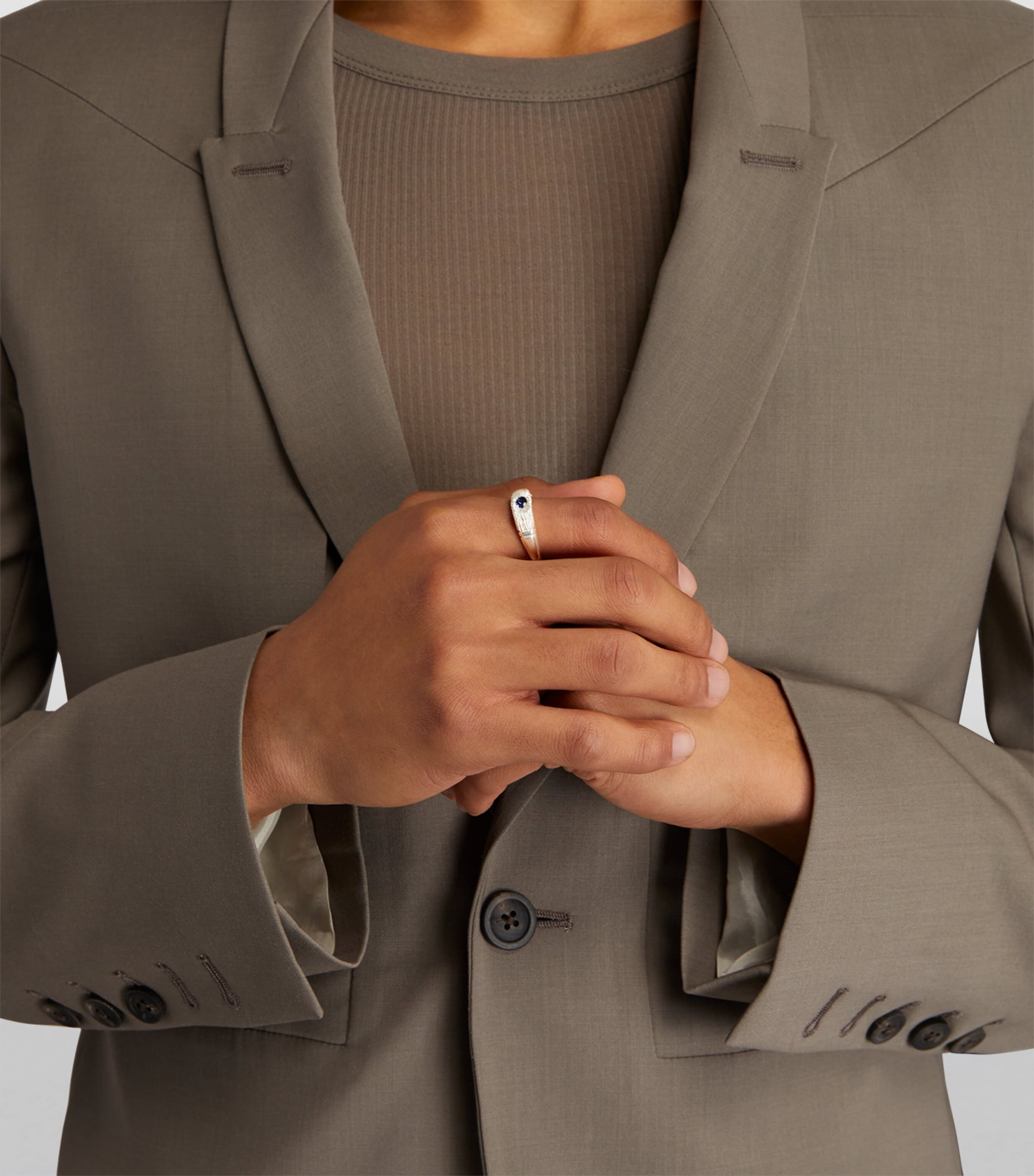 Sterling Silver and Sapphire Hand Me Down Ring SILVER (925) Image 5