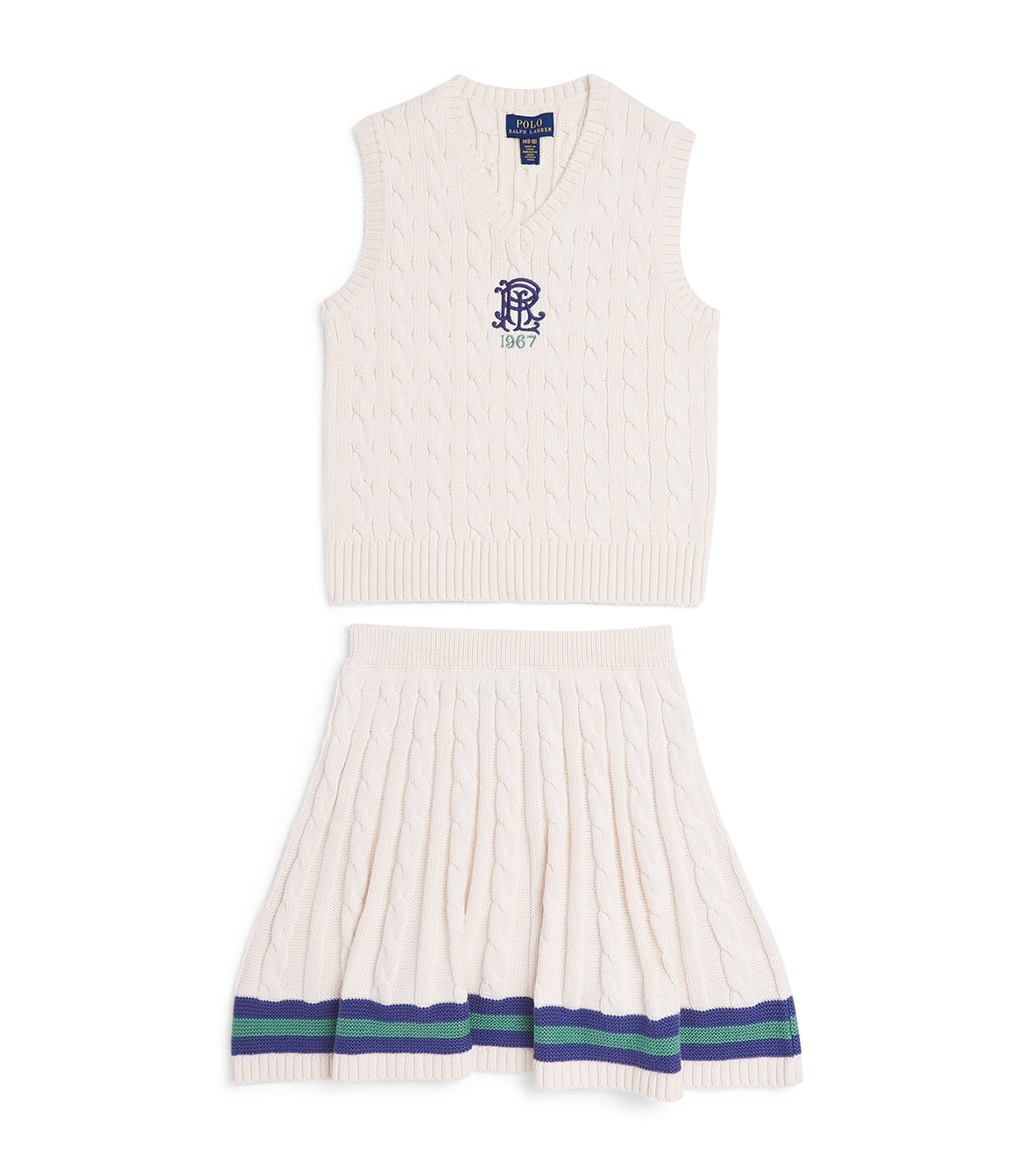Ralph Lauren Kids' Sweater And Skirt Set