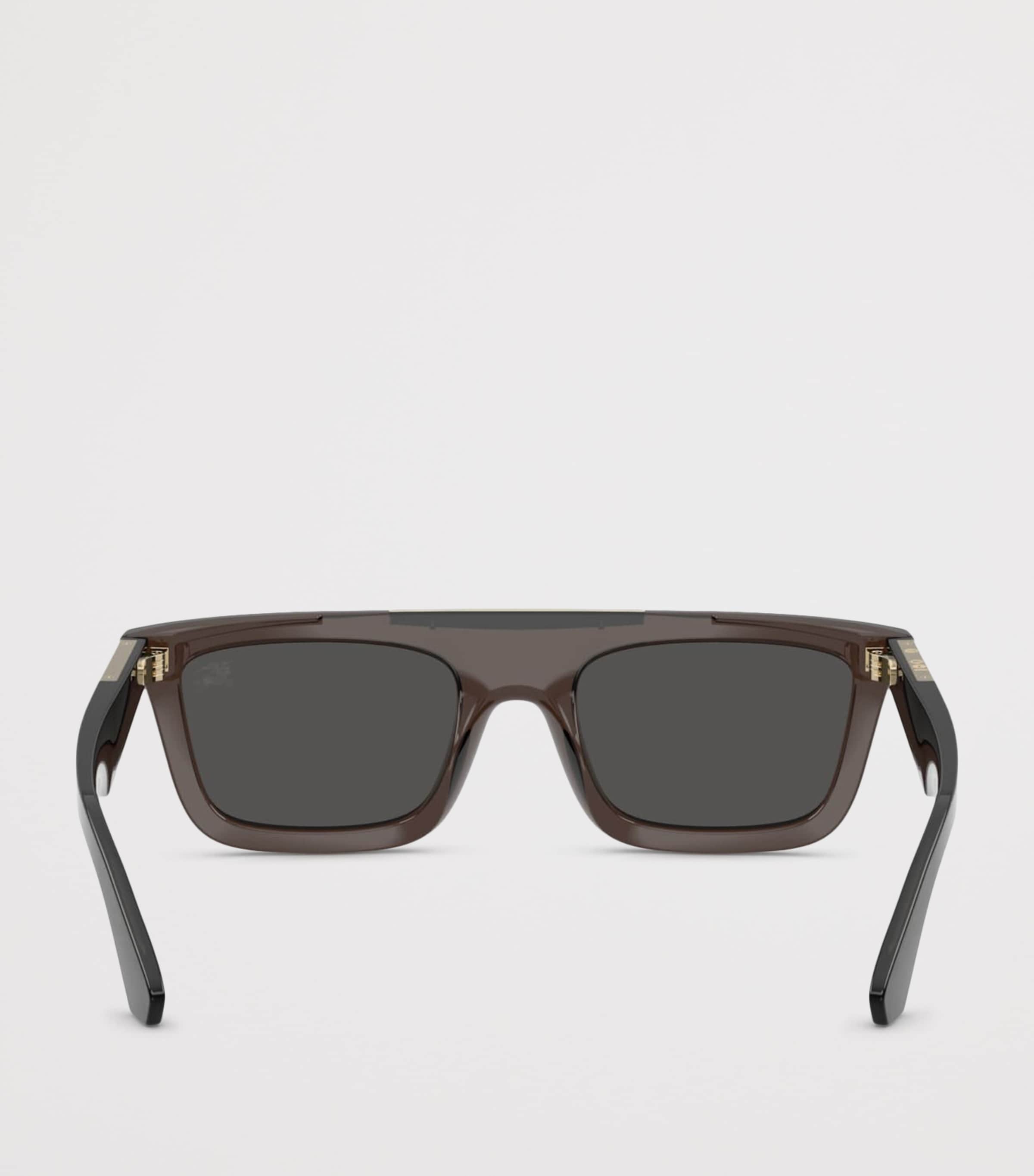 Burberry Injected BE4451U Rectangle Sunglasses Grey Image 4