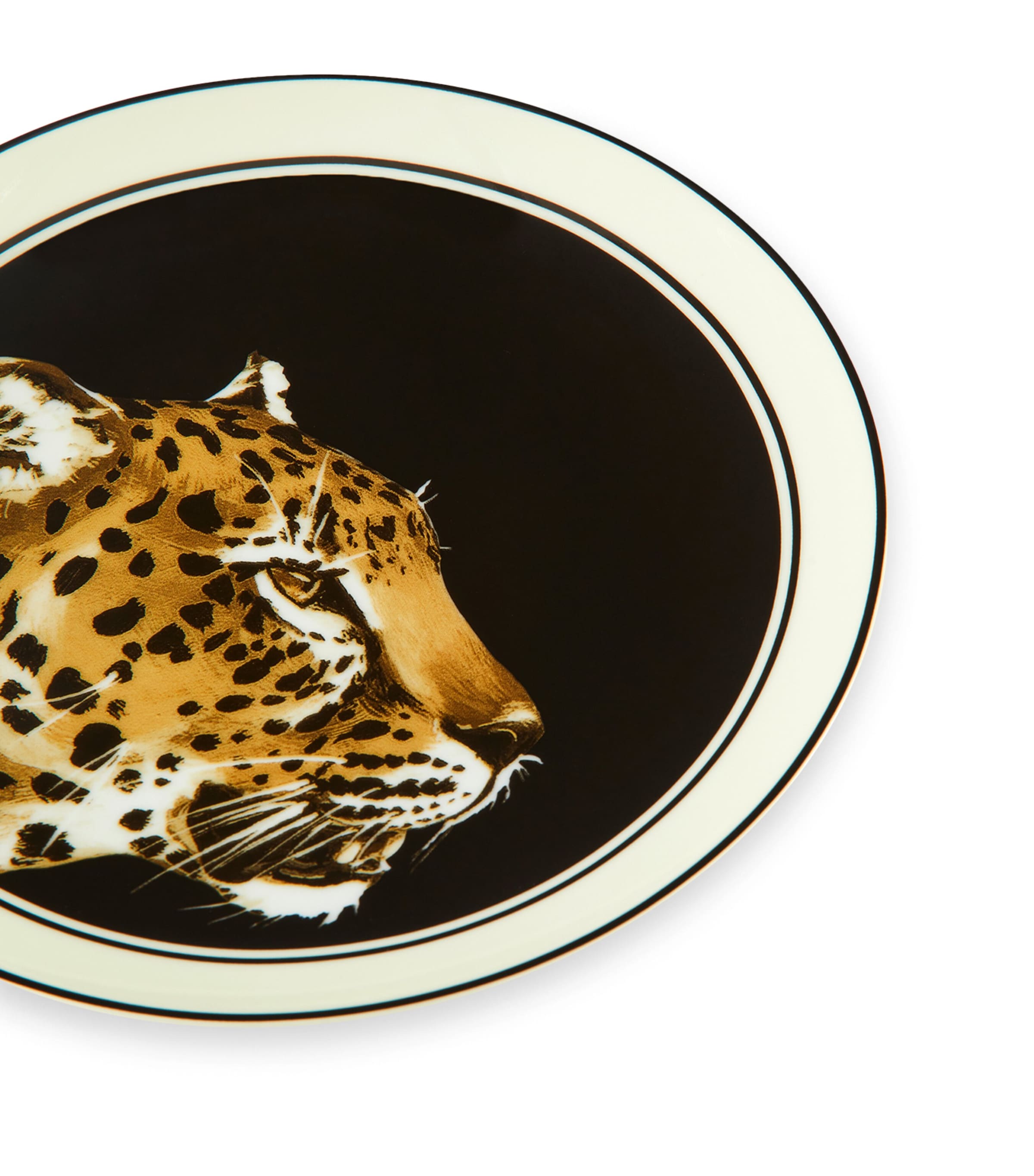 Set of 2 Leopard Bread Plates (17cm) UL005 LEOPARDO F DO Image 5