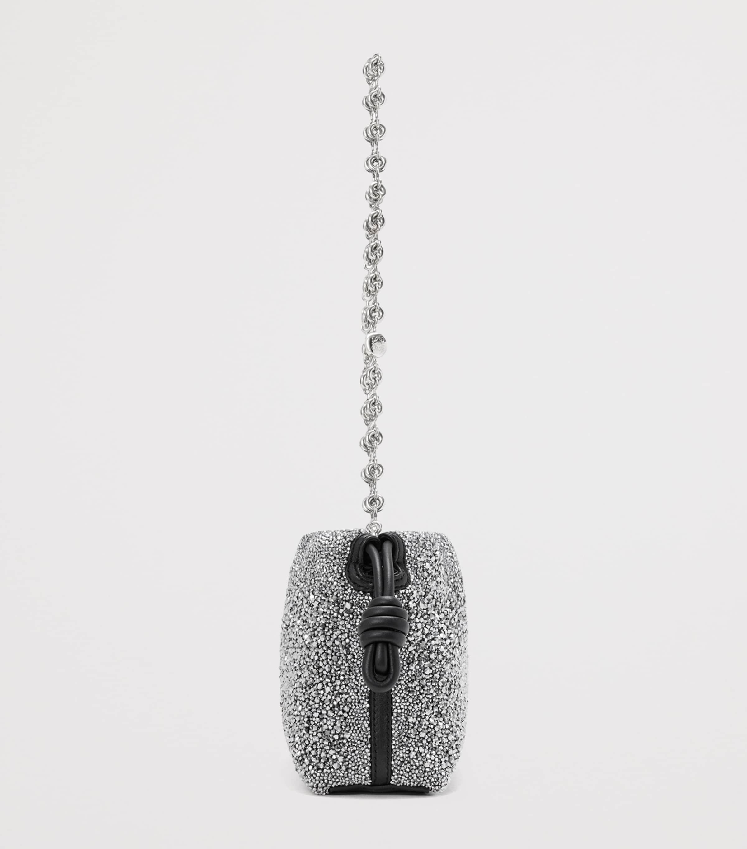LOEWE Mini Beaded Flamenco Purse Black/silver Image 4