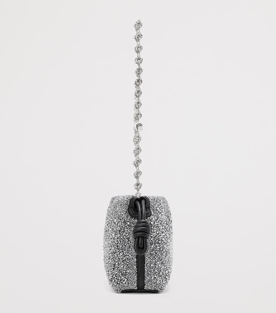 LOEWE Mini Beaded Flamenco Purse Black/silver Image 4