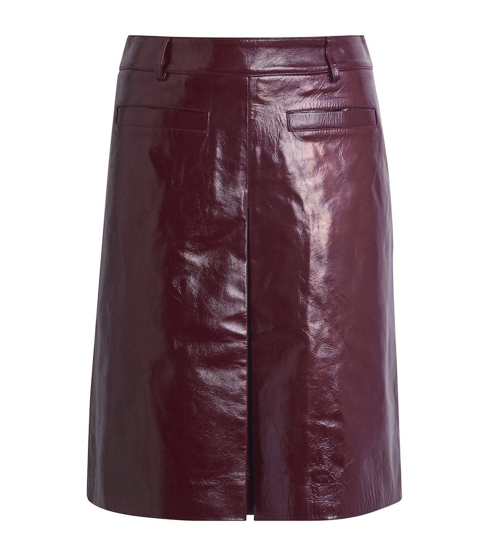 Patent Leather Mini Skirt