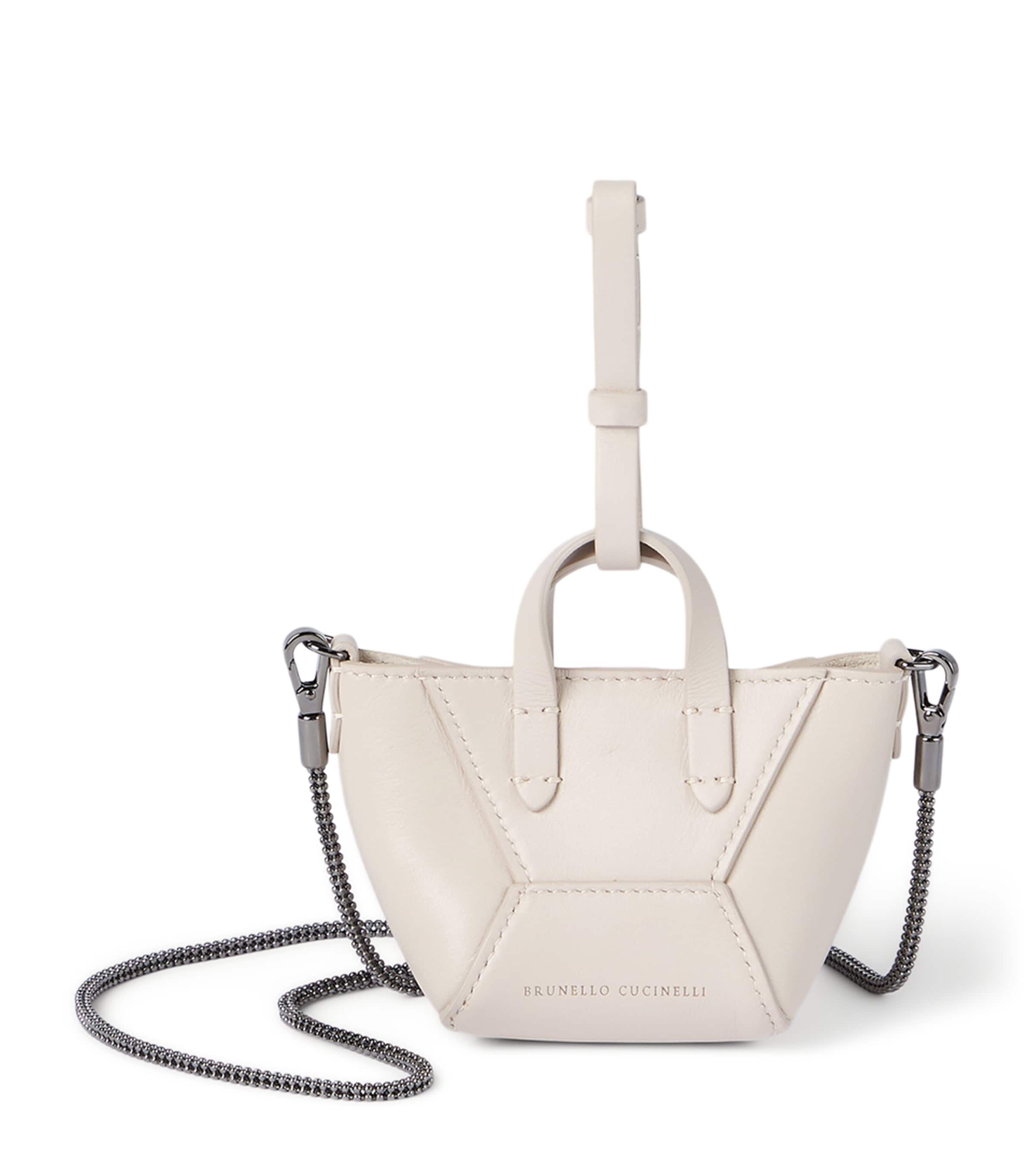 Brunello Cucinelli Mini Leather BC Duo Tote Bag Image 1