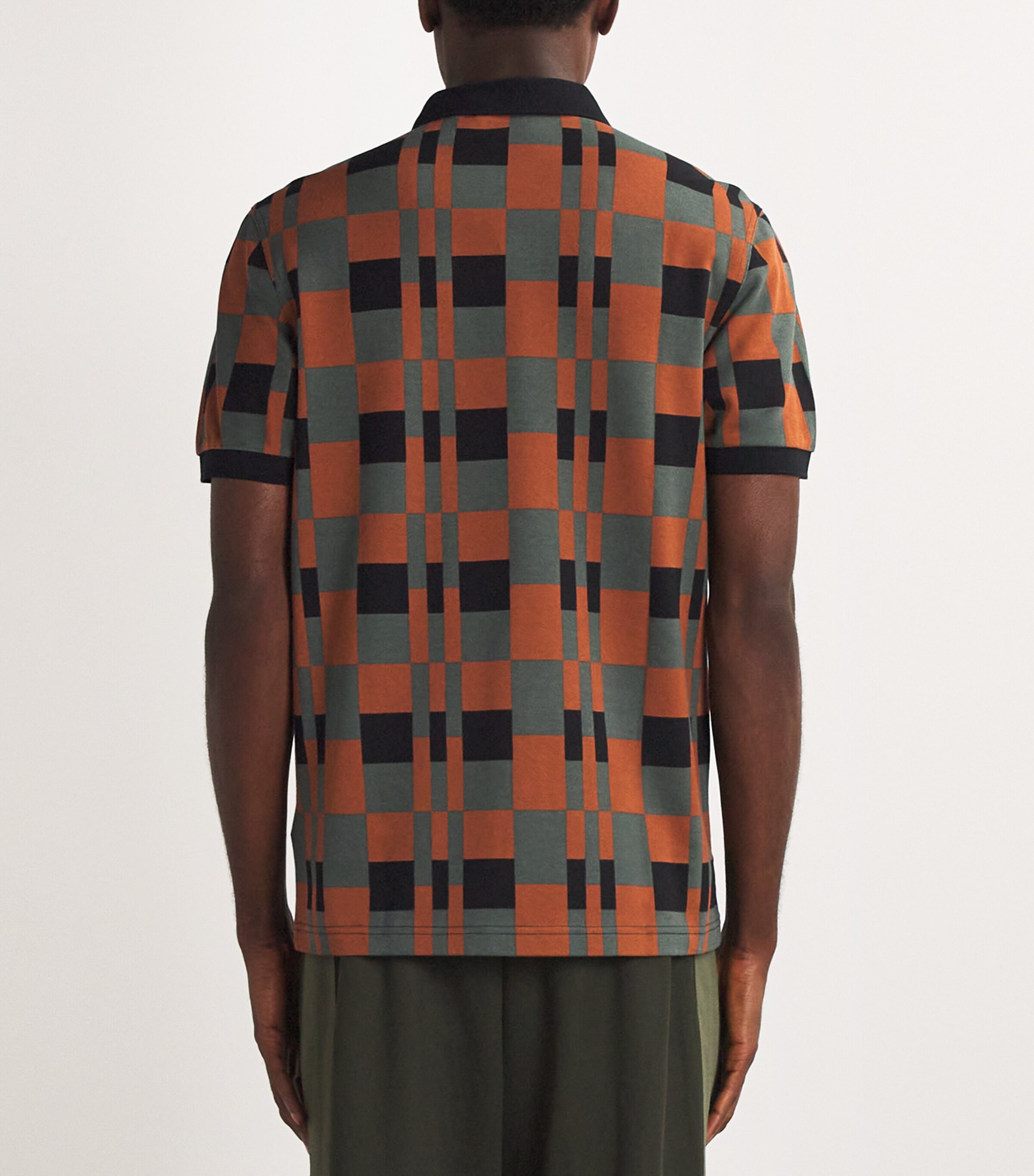 Chequerboard Polo Shirt W19-LAUREL W GRN Image 4