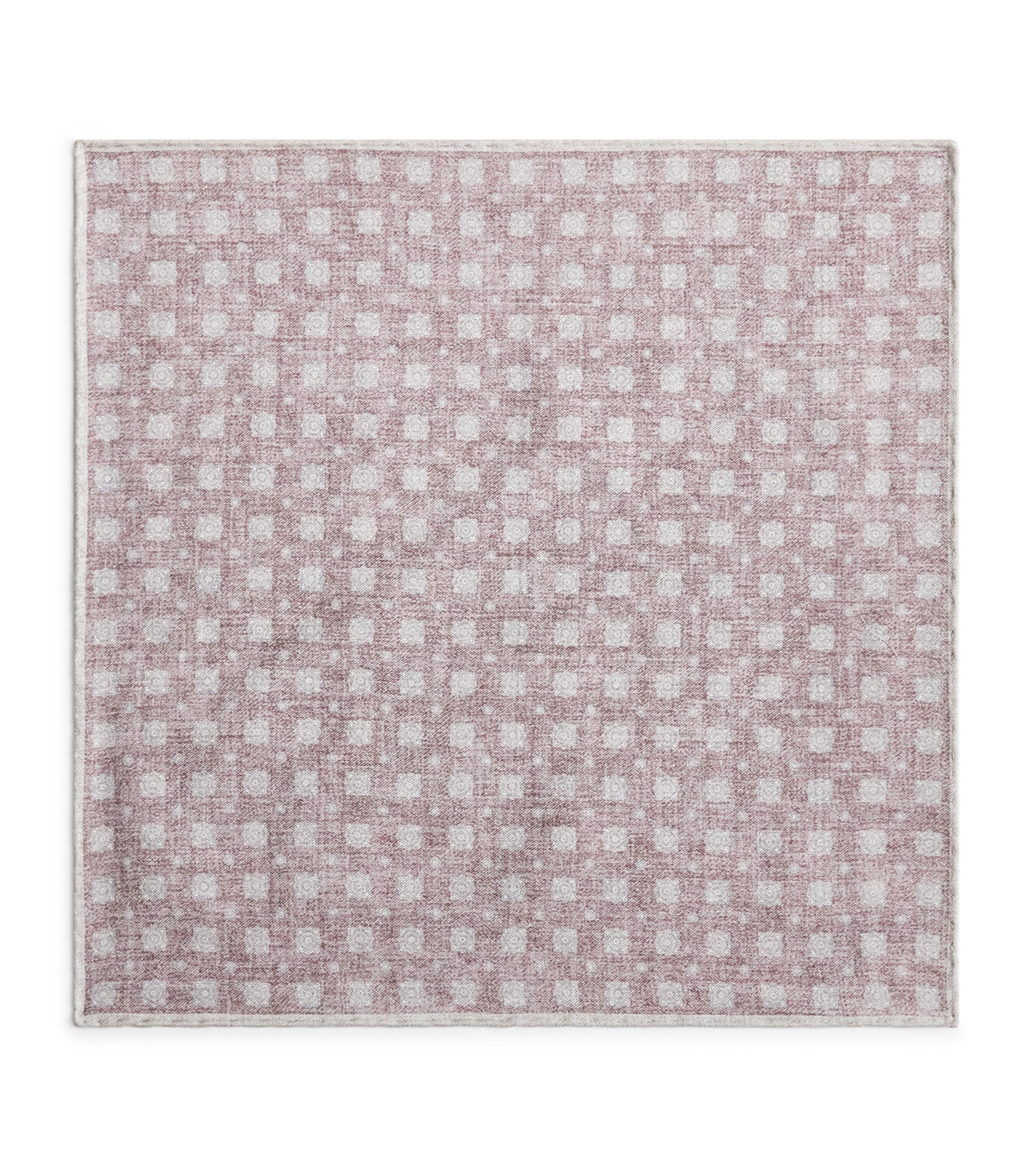 Cotton-Wool Printed Pocket Square MIRTILLO E SABBIA Image 1