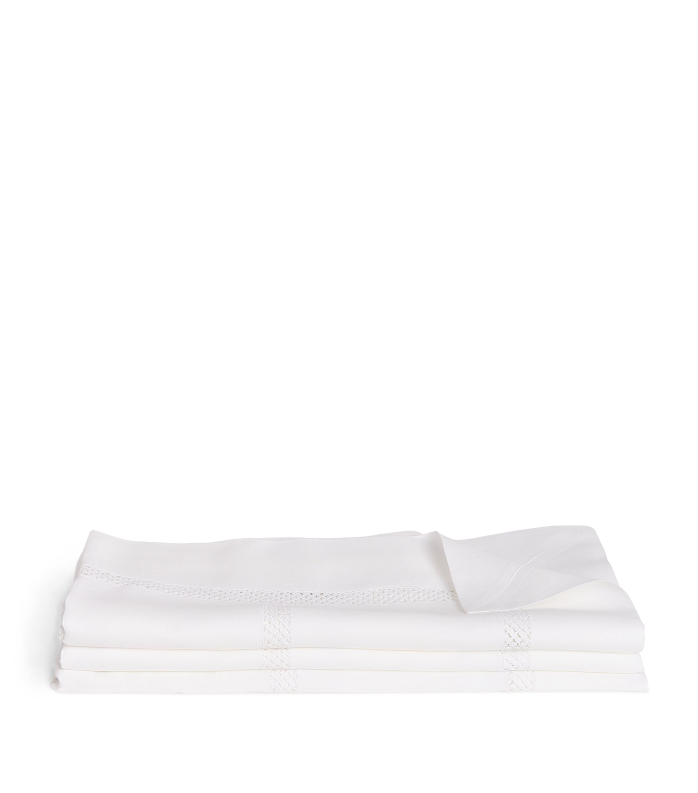 Dea Linen Embroidered Liri Tablecloth In White