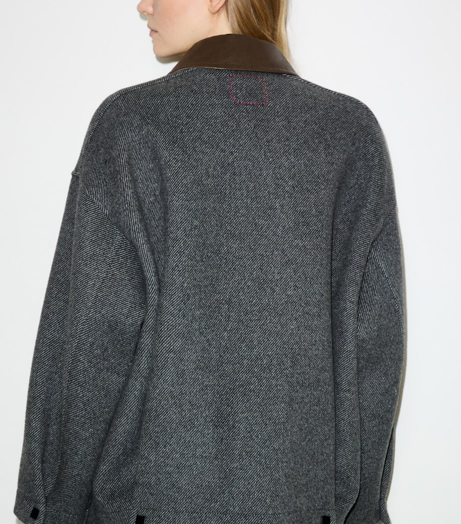 MAX&Co. Womens Virgin Wool-Blend Coat Black Image 4