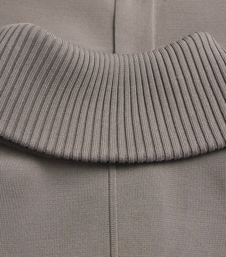 Milano-Knit Collared Jacket MUSHROOM Image 5