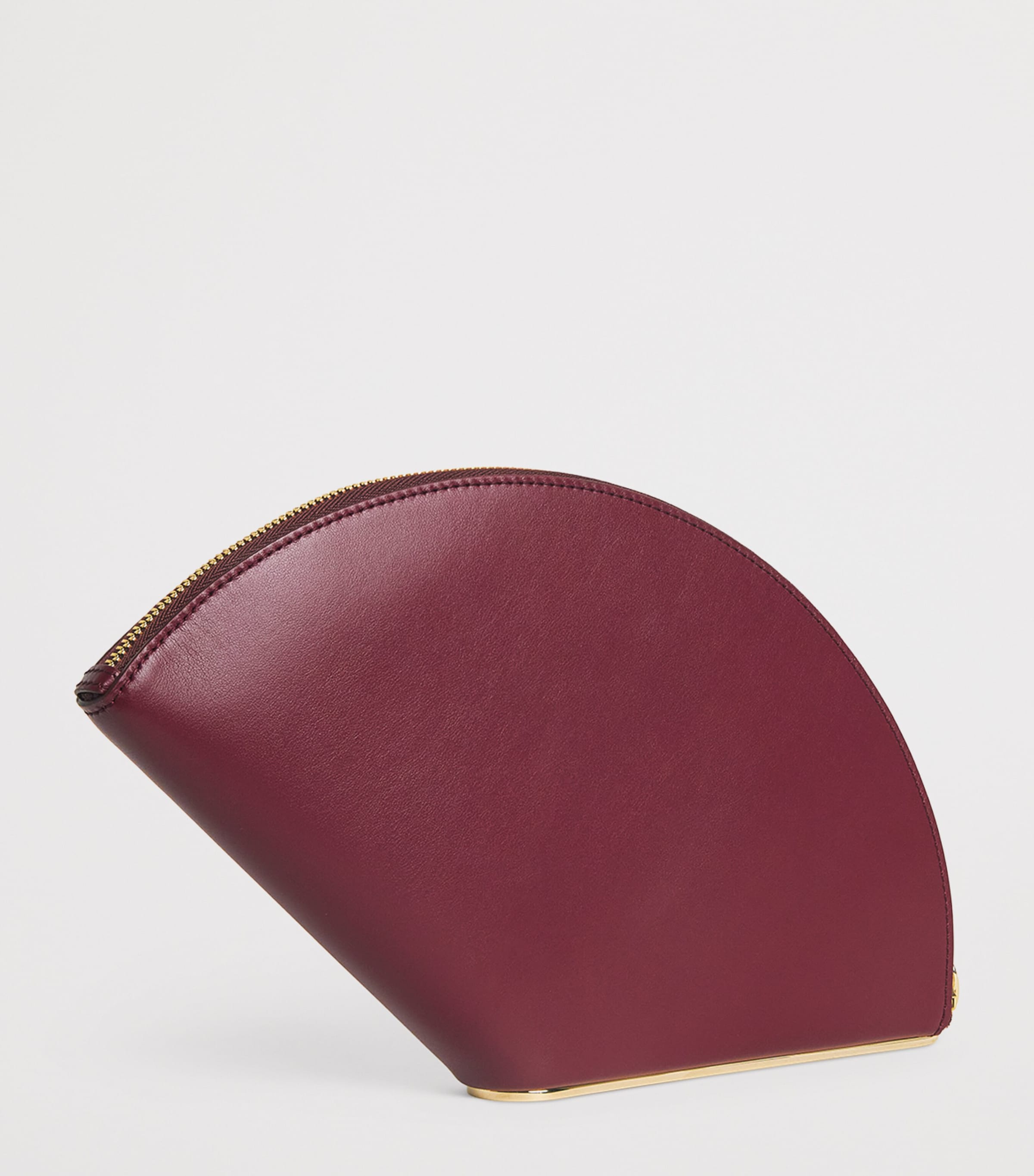 Carolina Herrera Leather Consuelo Clutch Bag Rioja Image 3