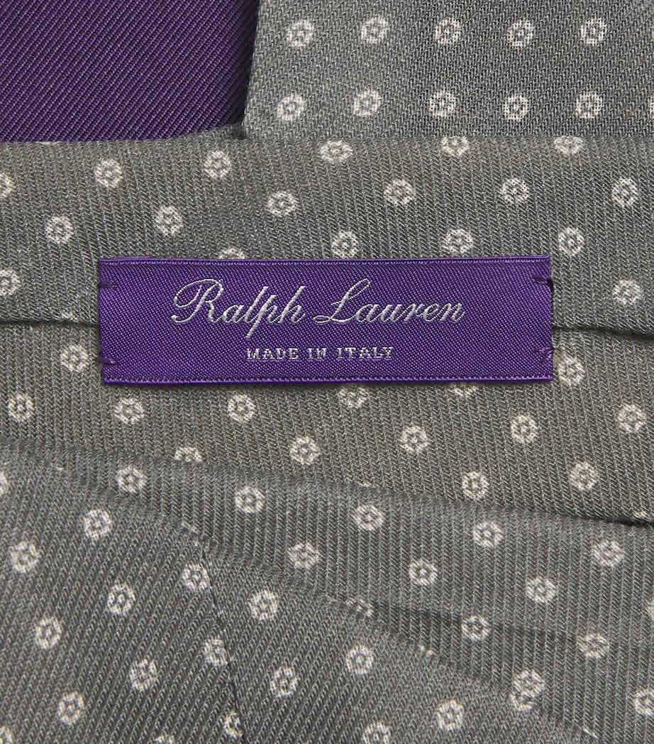 Cashmere-Silk Jacquard Tie LR GREY Image 3