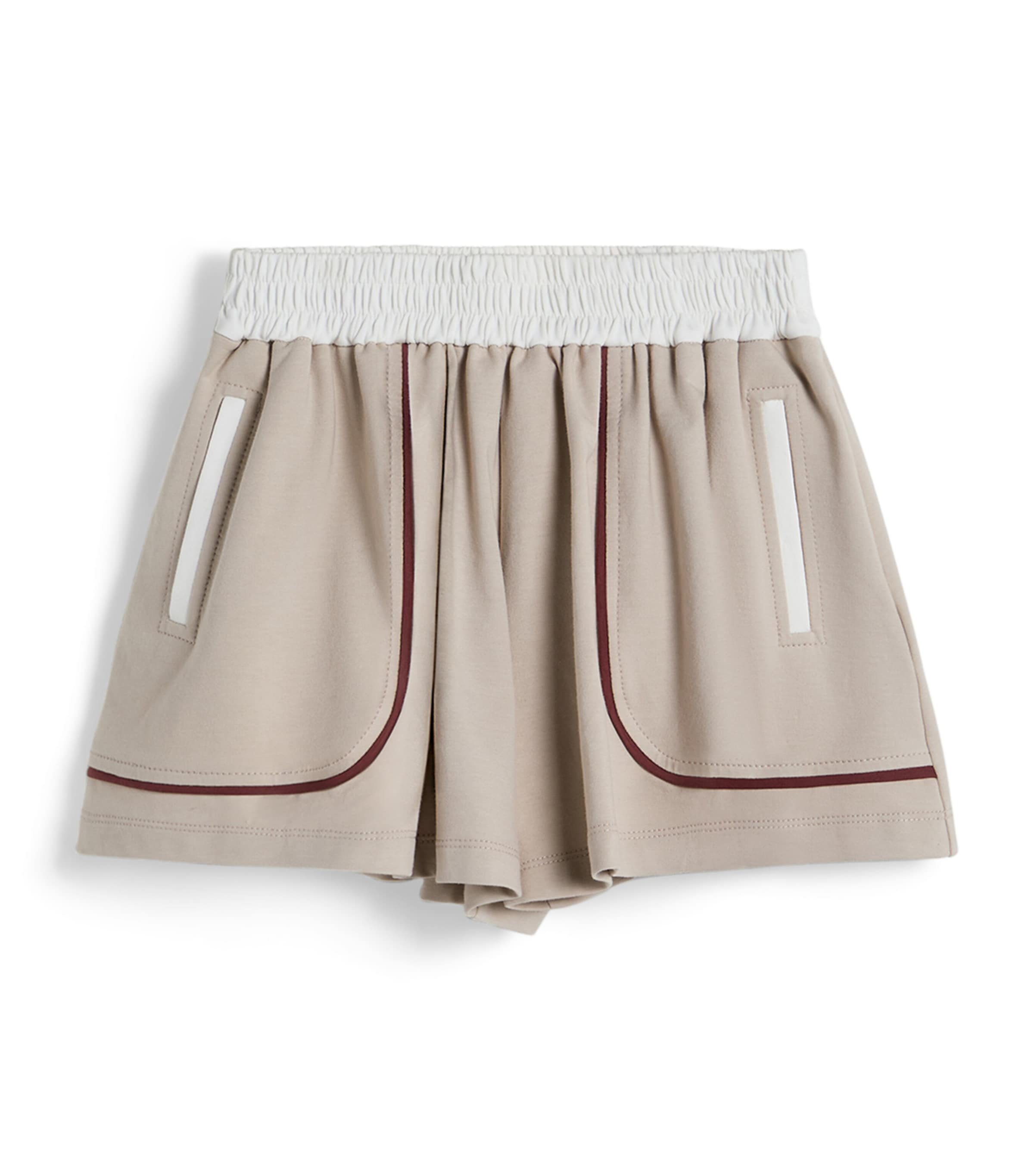 Brunello Cucinelli Kids Womens Contrast-Trim Bermuda Shorts (4-6 Years) Image 1