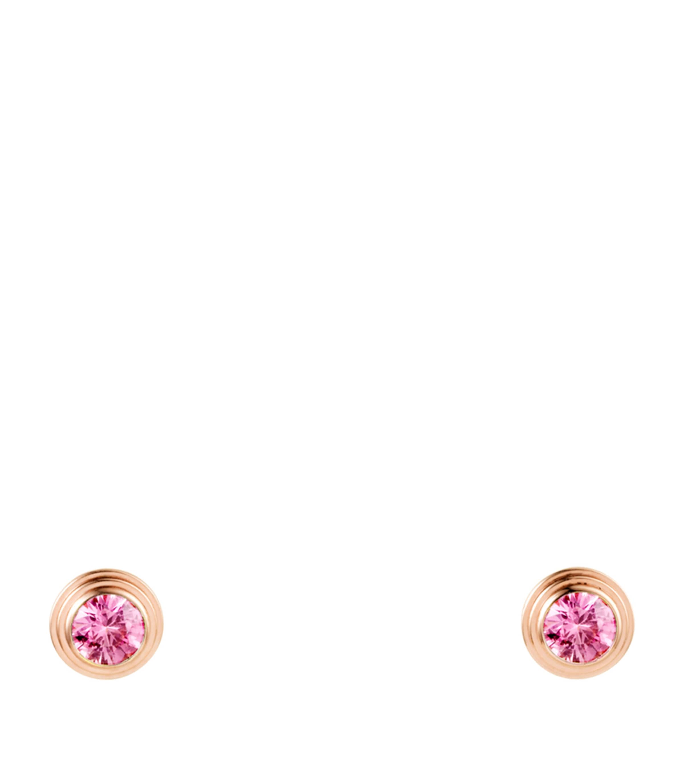 Cartier Rose Gold and Pink Sapphire Cartier d'Amour Earrings Rose Gold Image 1