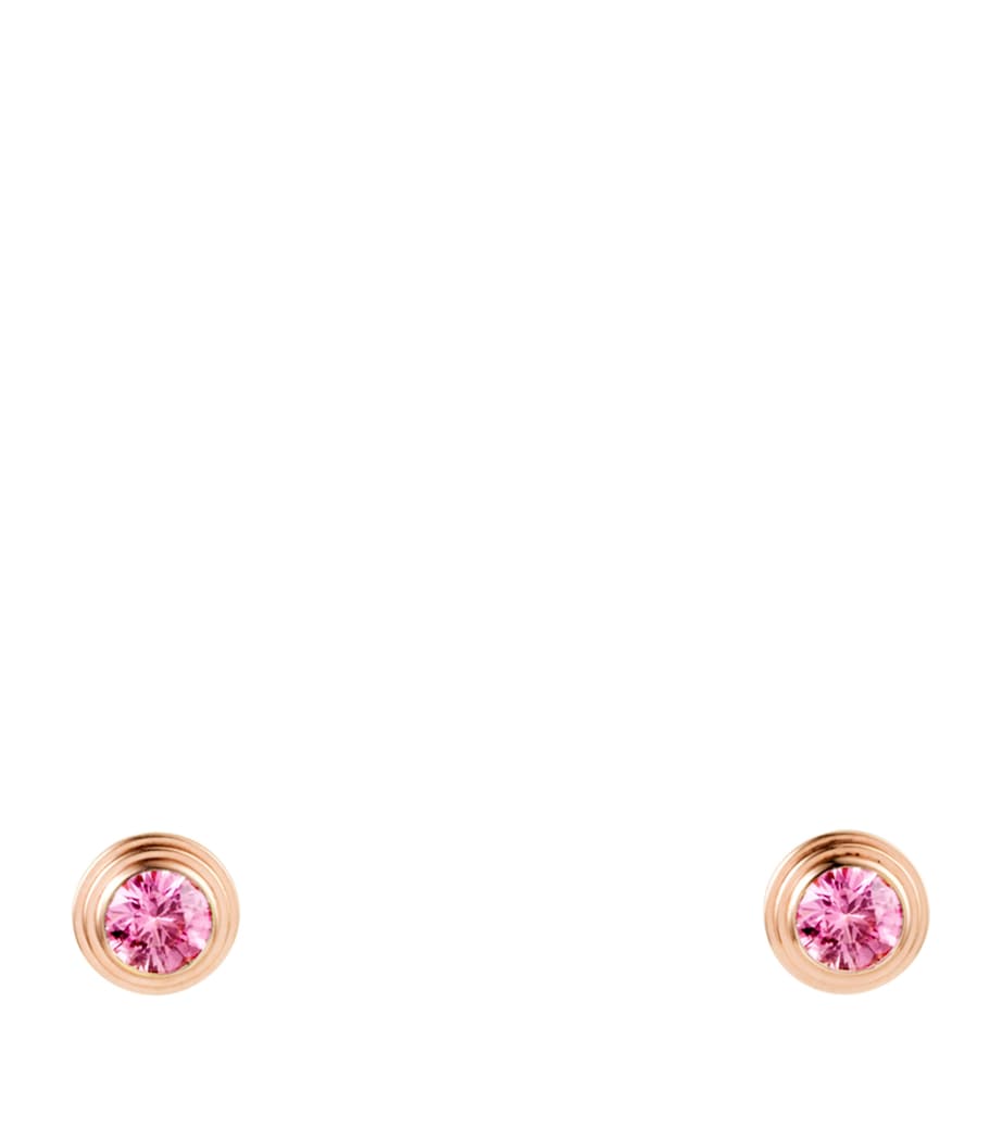 Rose Gold and Pink Sapphire Cartier d'Amour Earrings ROSE GOLD Image 1