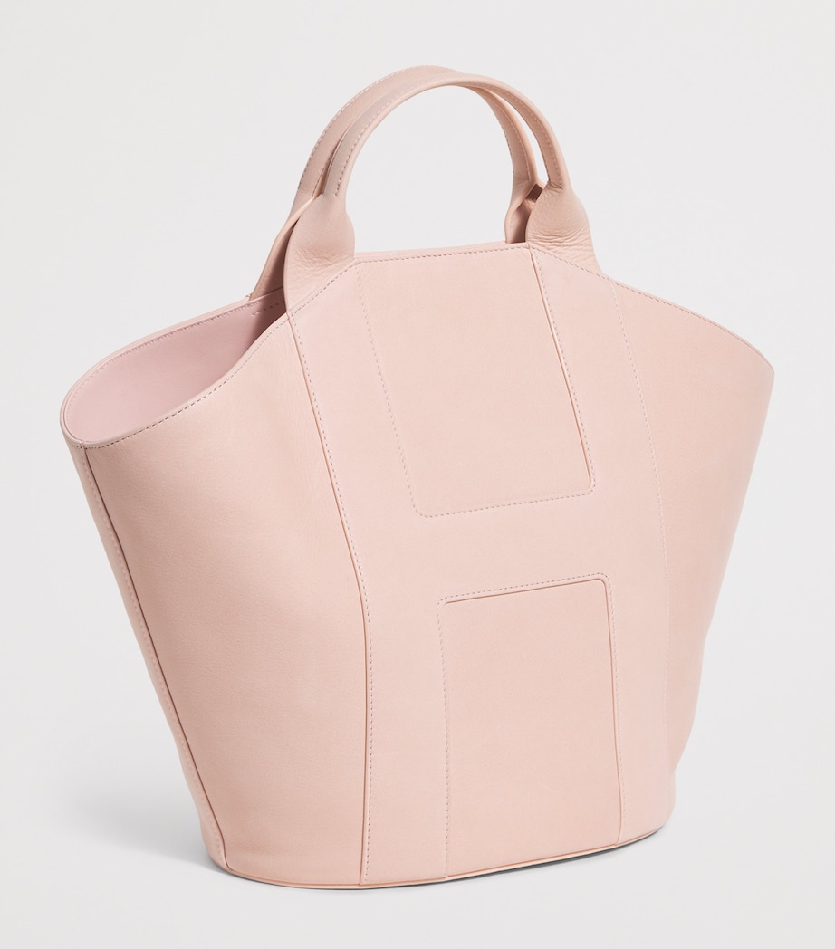 Medium Suede Tote Bag PINK Image 3