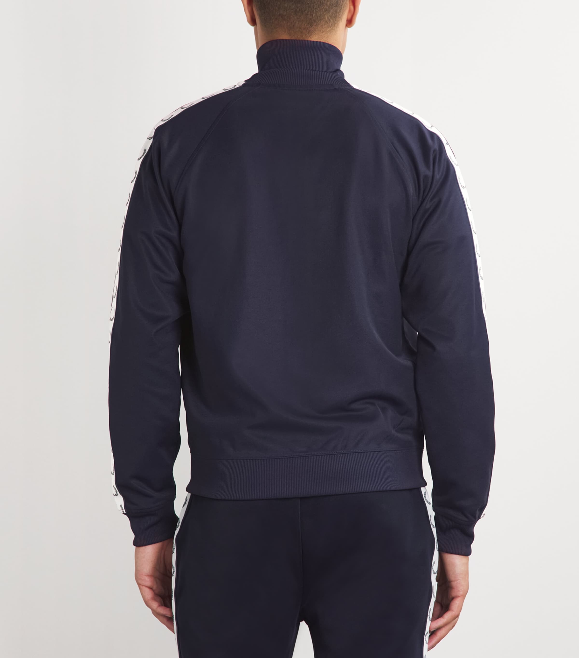 Fred Perry Navy Logo-Tape Track Jacket | Harrods US