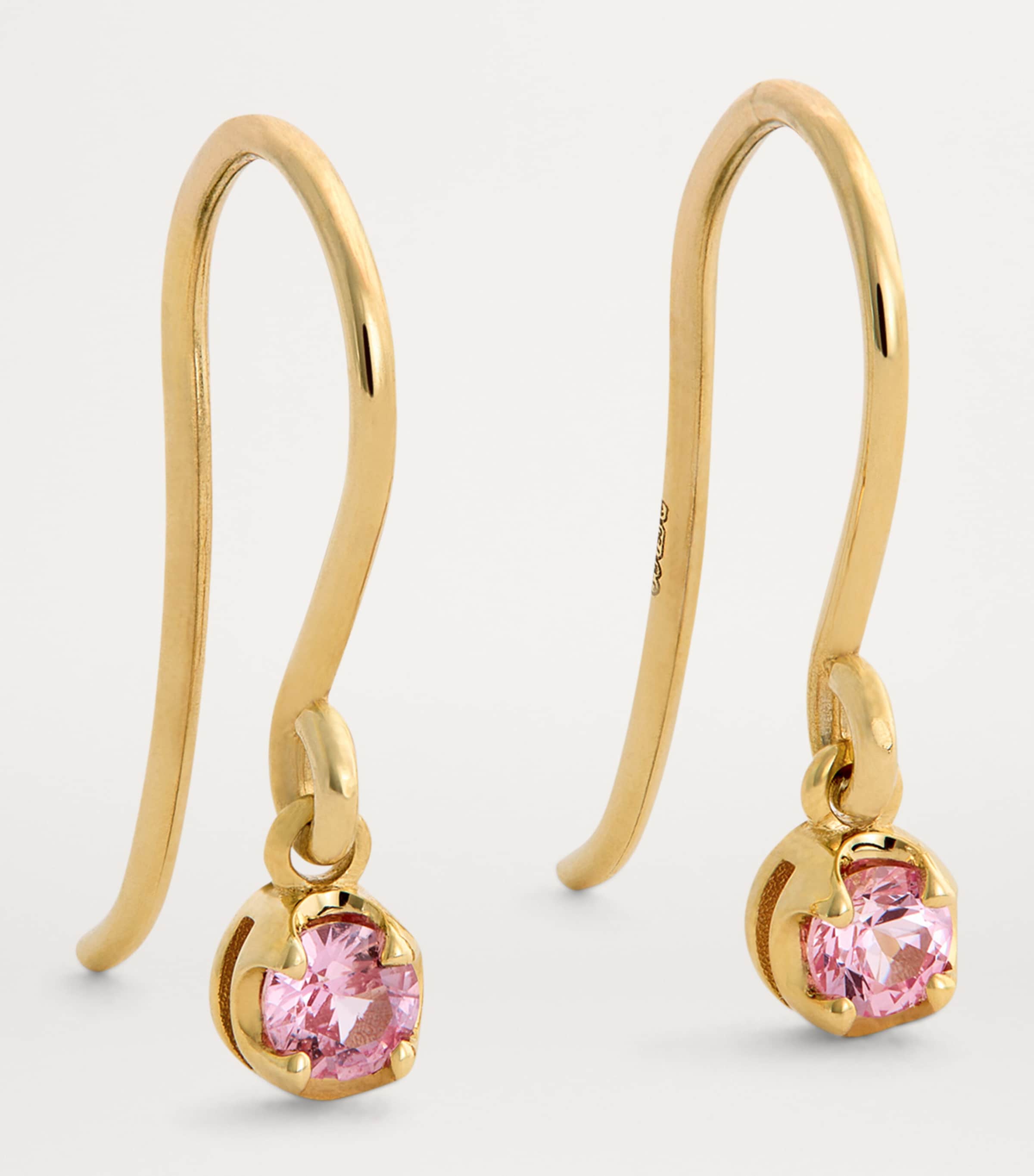 Yellow Gold and Sapphire Edith Drop Earrings YELLOW GOLD Image 3