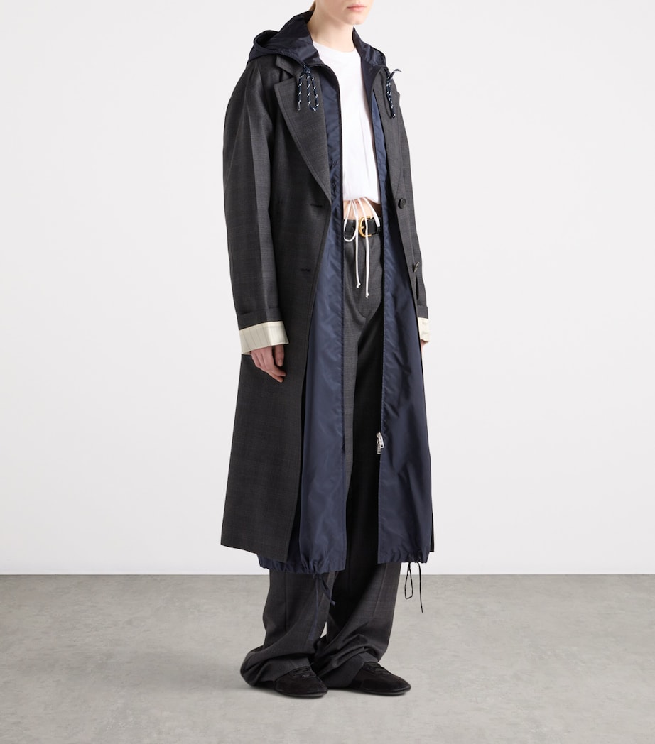 Re-Nylon Longline Rain Coat F0AA7 Image 2