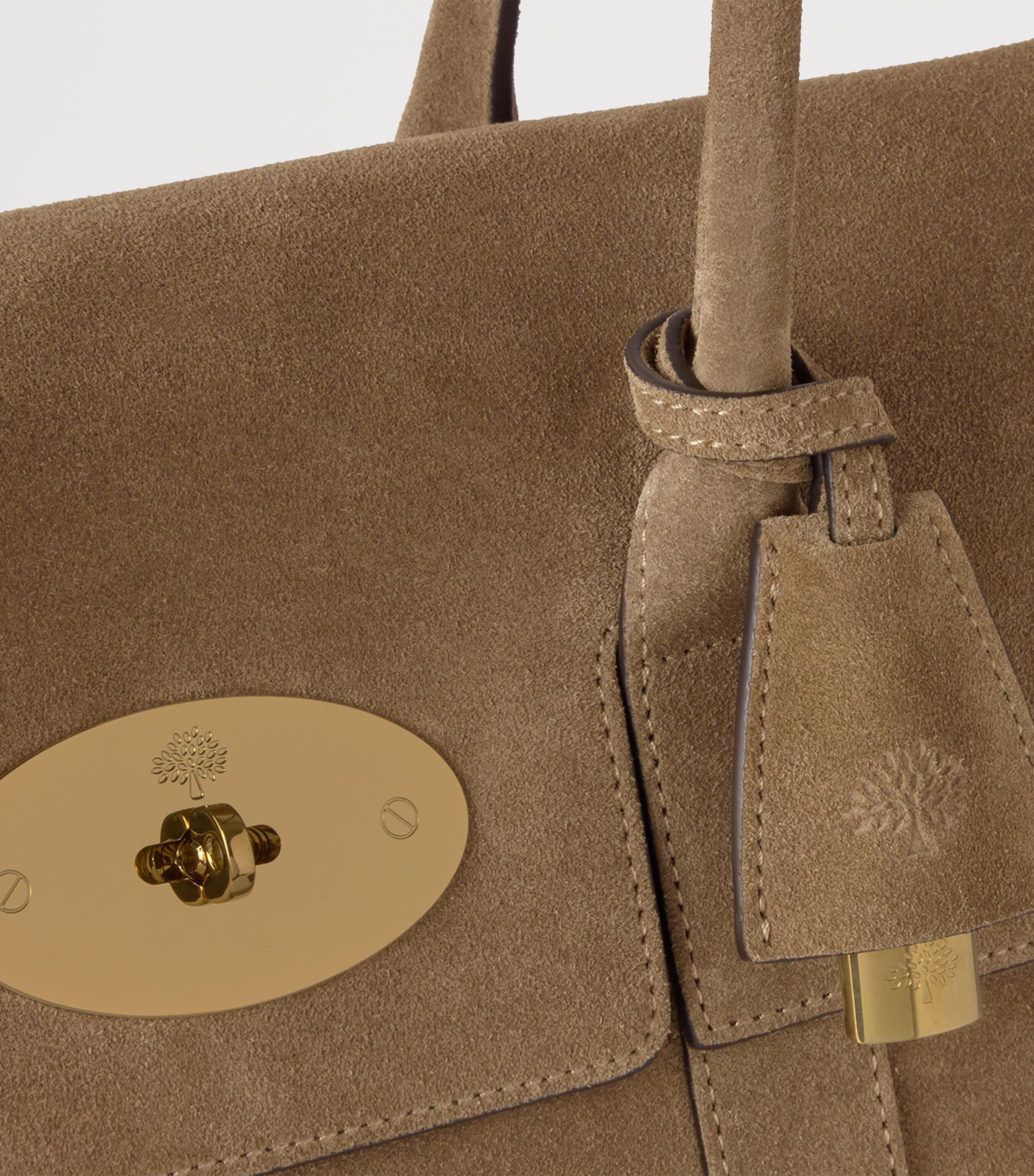 Mulberry Suede Bayswater Top-Handle Bag Salcombe Sand Image 4