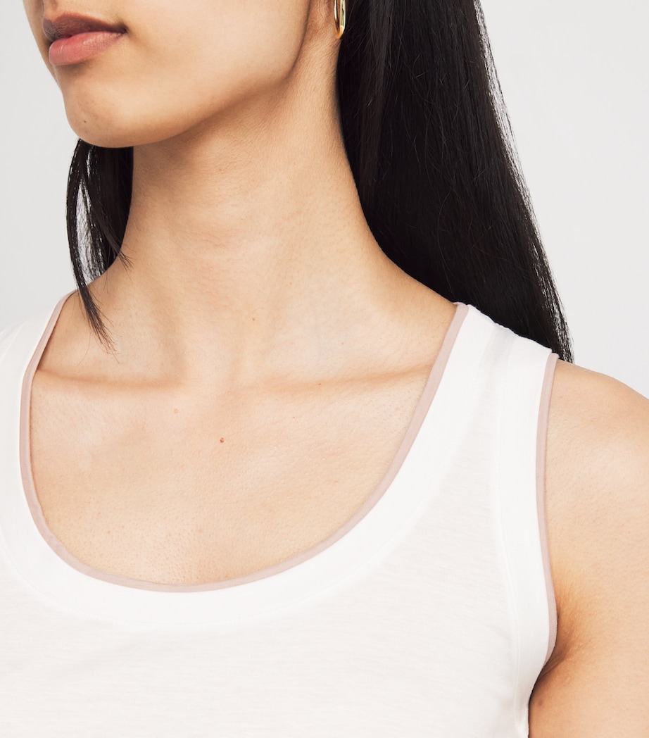 Cotton Tank Top BIANCO, ROSA Image 6