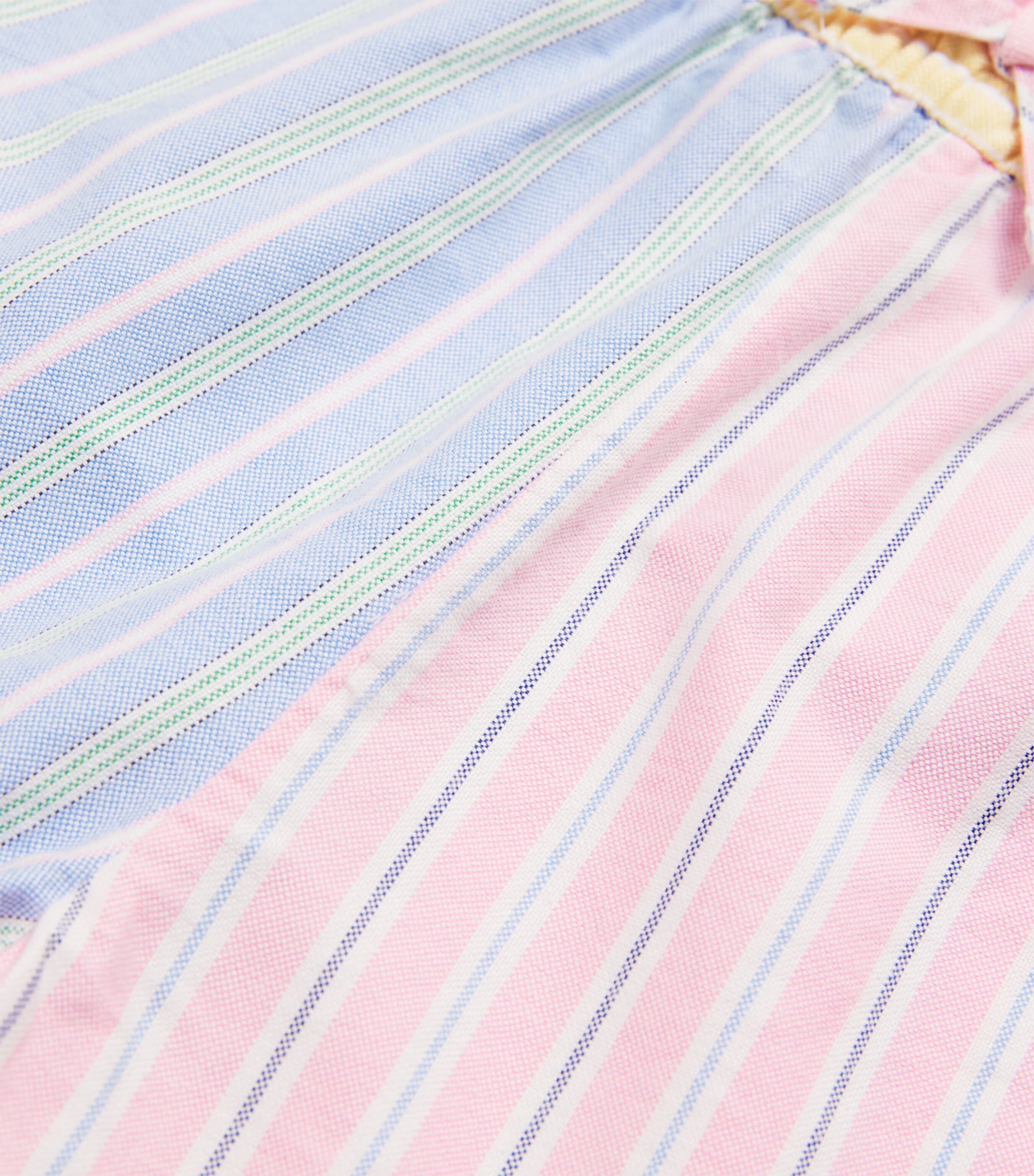 Cotton Oxford Stripe Fun Shorts (7-16 Years) STRIPE Image 3