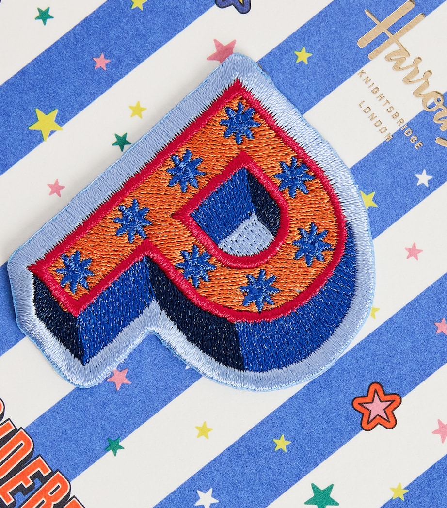 Harrods Alphabet Iron-On Embroidered Patch - P Image 2