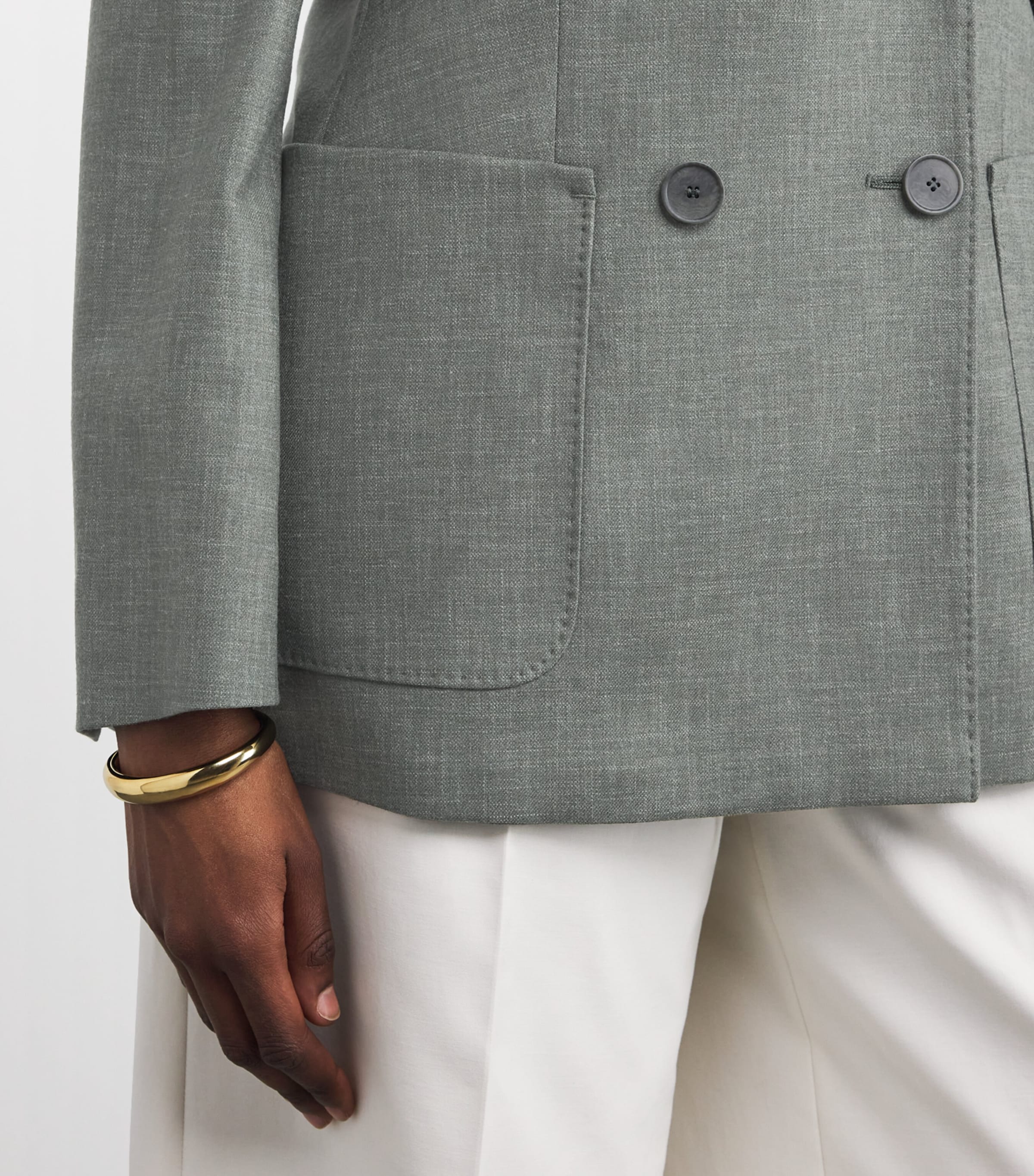 Virgin Wool Sartoriale Palomba Blazer KAKI Image 6