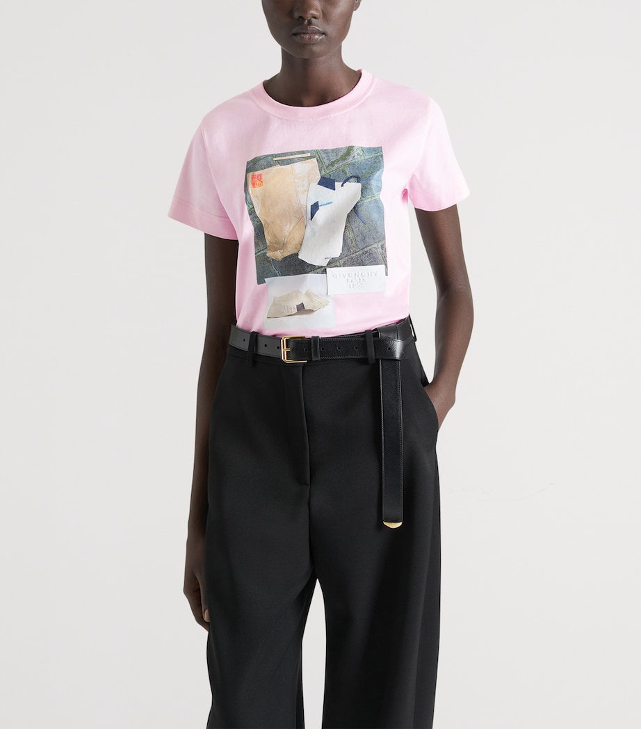 Cotton Printed T-Shirt LIGHT PINK Image 2