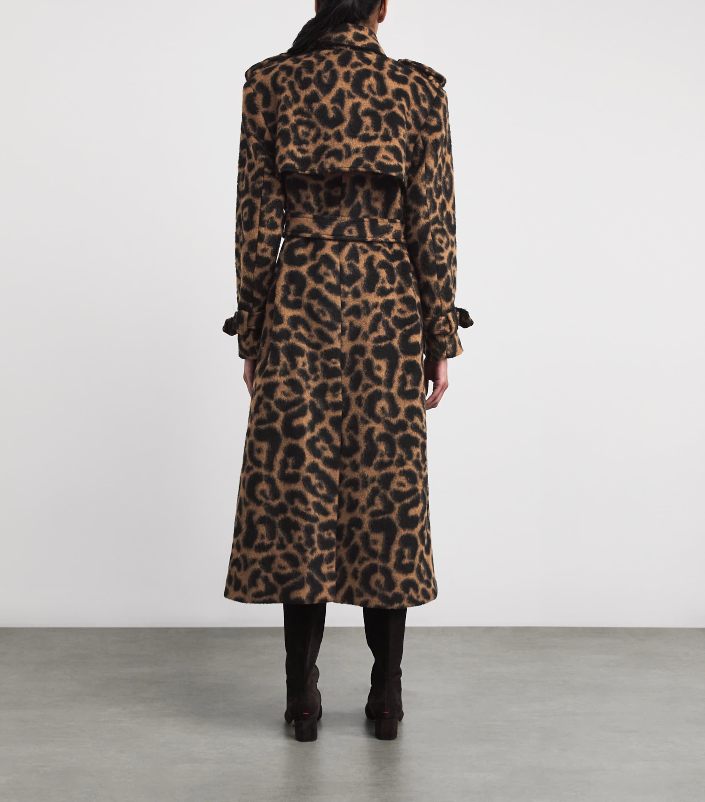Leopard Print Rumi Trench Coat LEOPARD Image 4