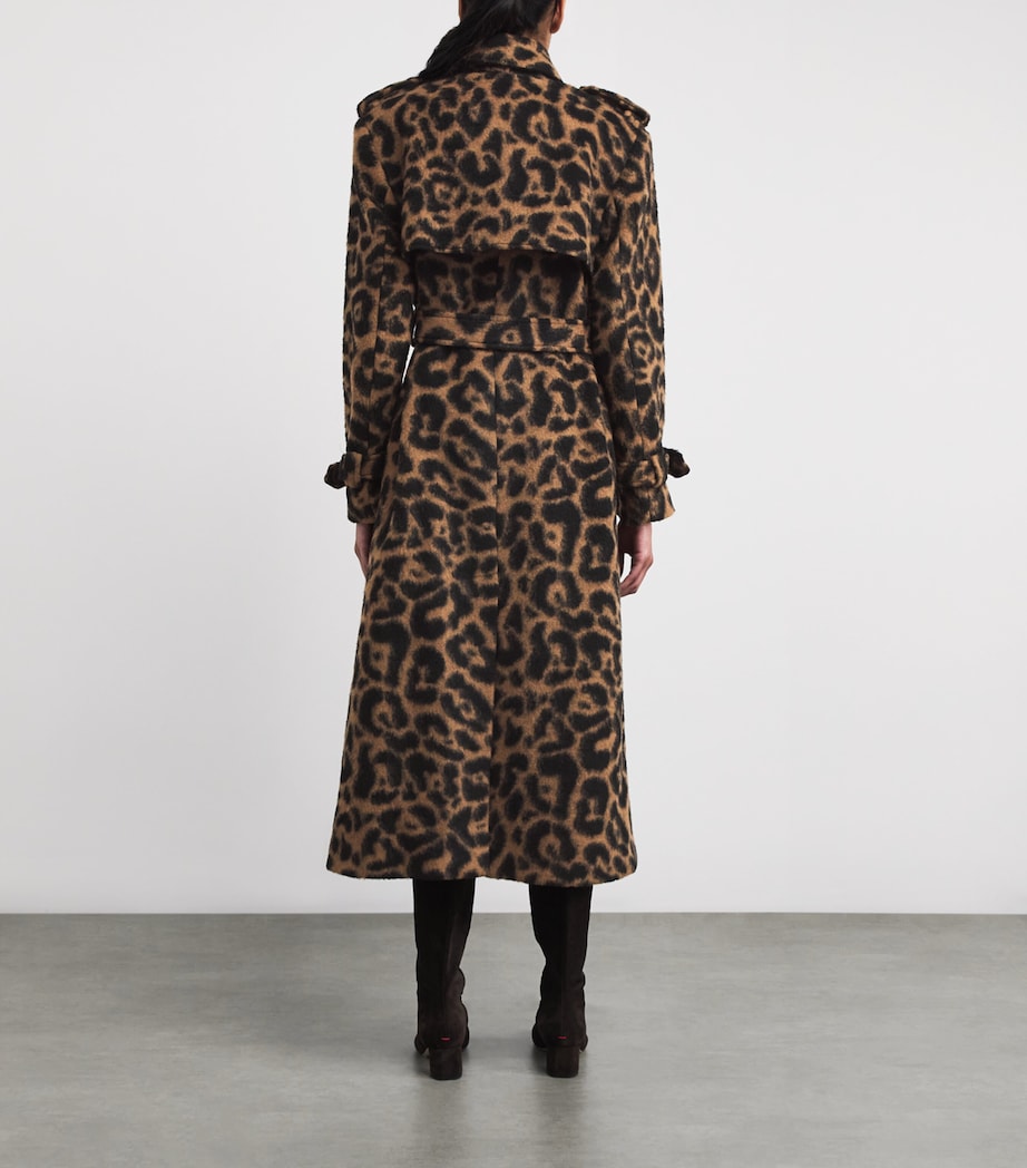Leopard Print Rumi Trench Coat LEOPARD Image 4