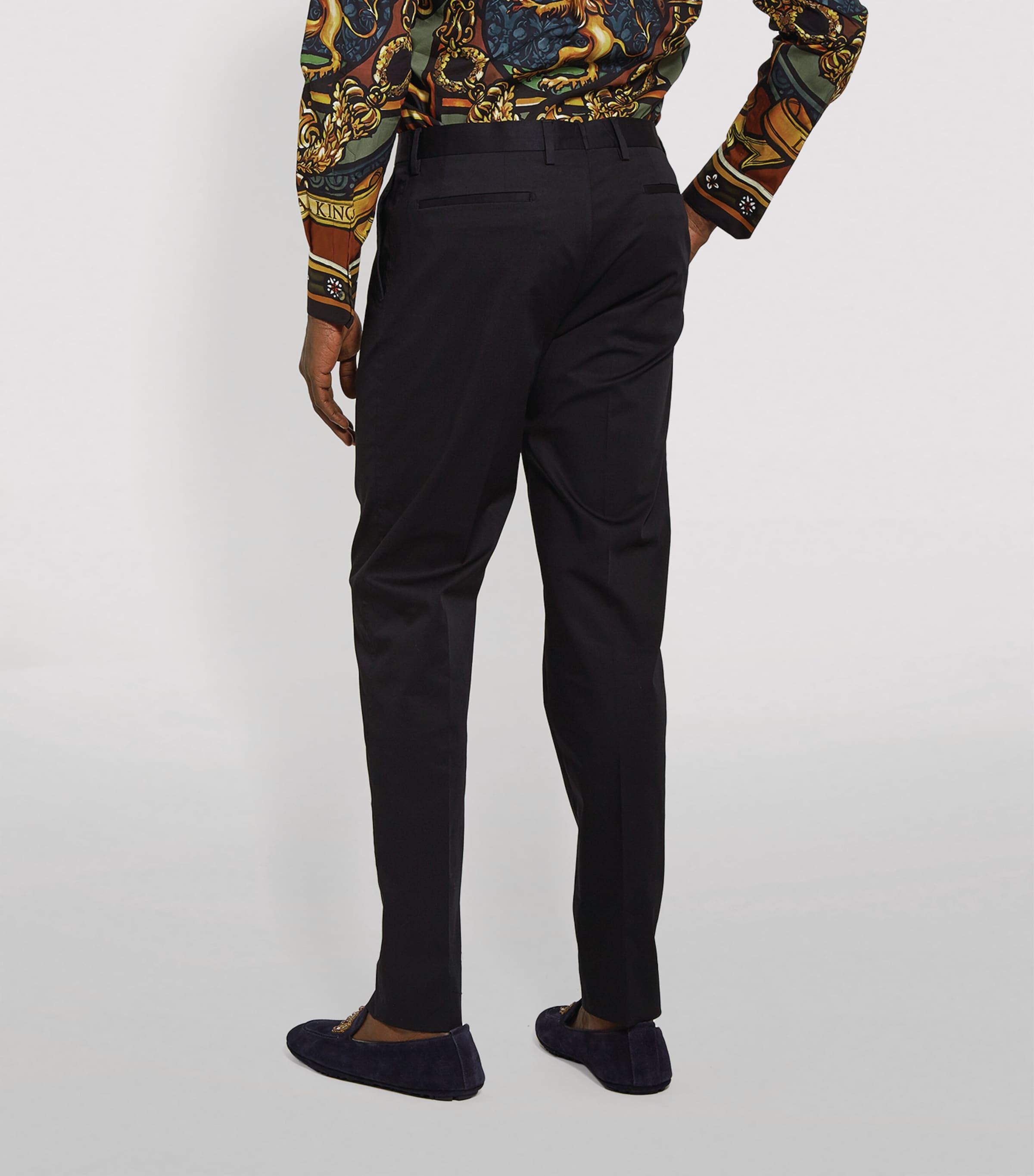 Tailored Trousers B0665-VERY DARK BLUE Image 4