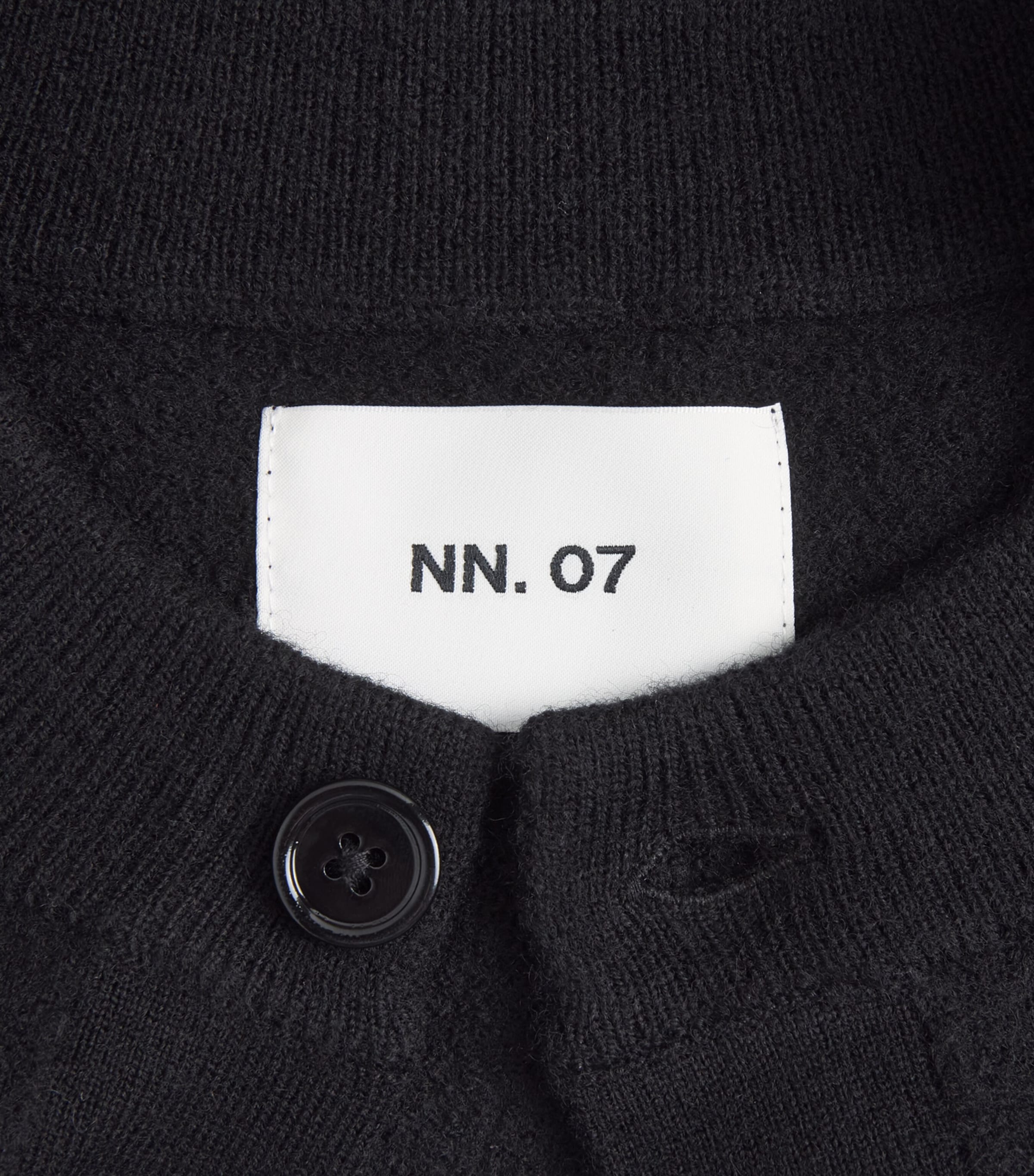 NN.07 Mens Wool Jasper Cardigan Black Image 6
