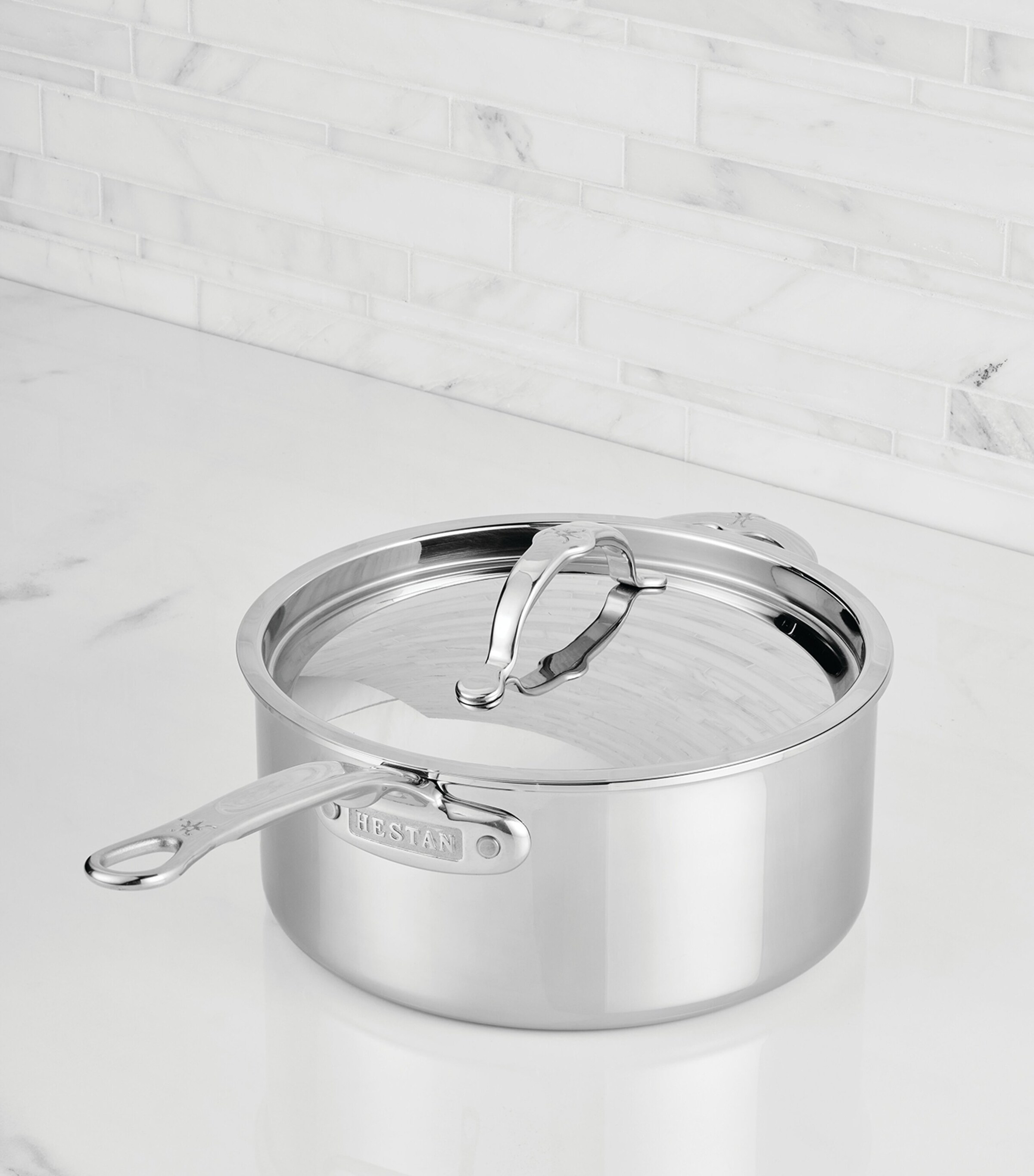 ProBond Luxe Covered Saucepan (22cm) SILVER Image 7