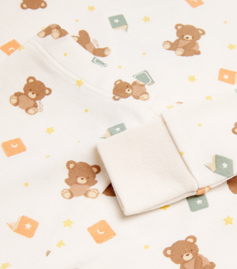 Organic Cotton-Bamboo Teddy Bear Pyjamas (12-36 Months) TEDDY BEAR PRINT Image 3