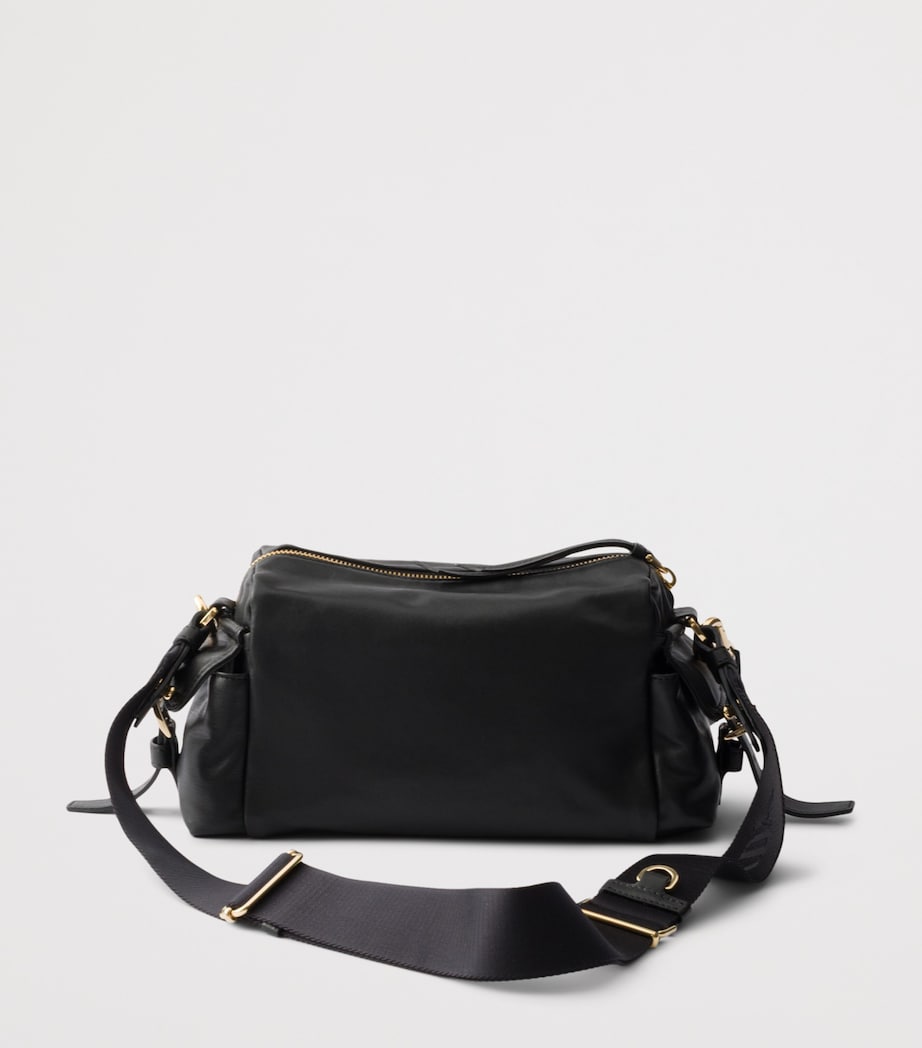 Prada Small Leather Explore Shoulder Bag Black Image 3