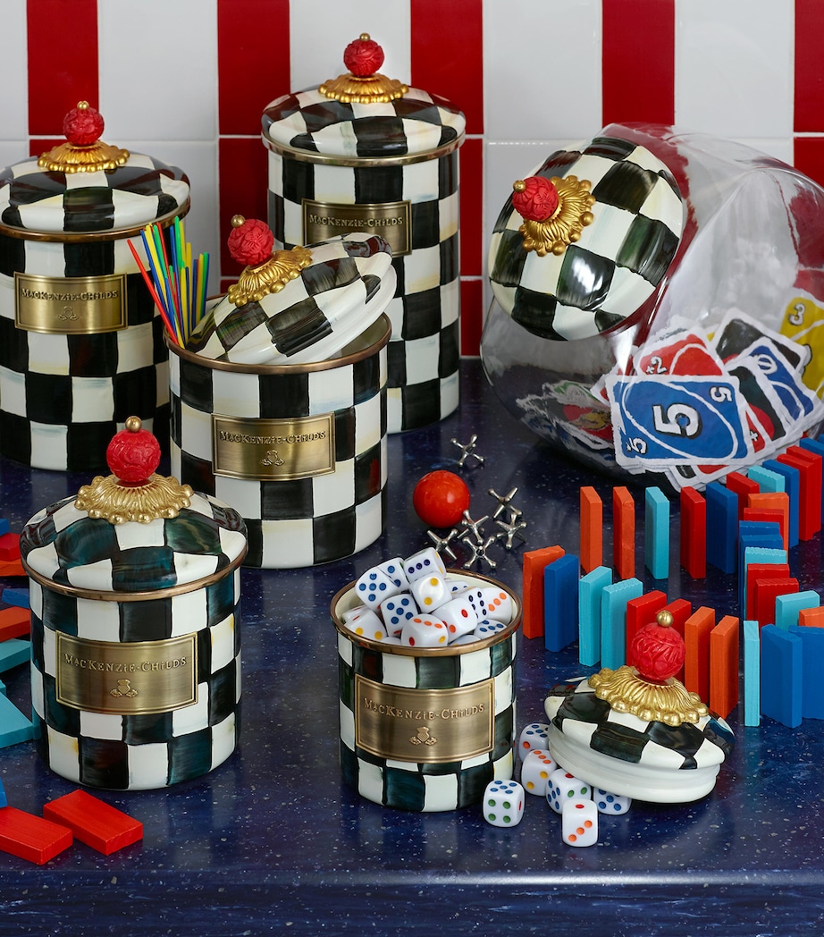 Medium Courtly Check Canister BLACK Image 2