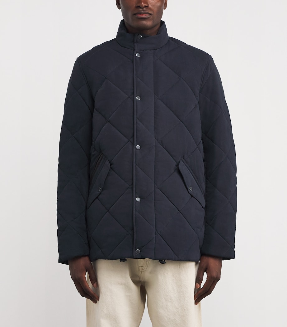 Winter Chelsea Quilted Jacket DK NAVY/MIDNIGHT OAK Image 3