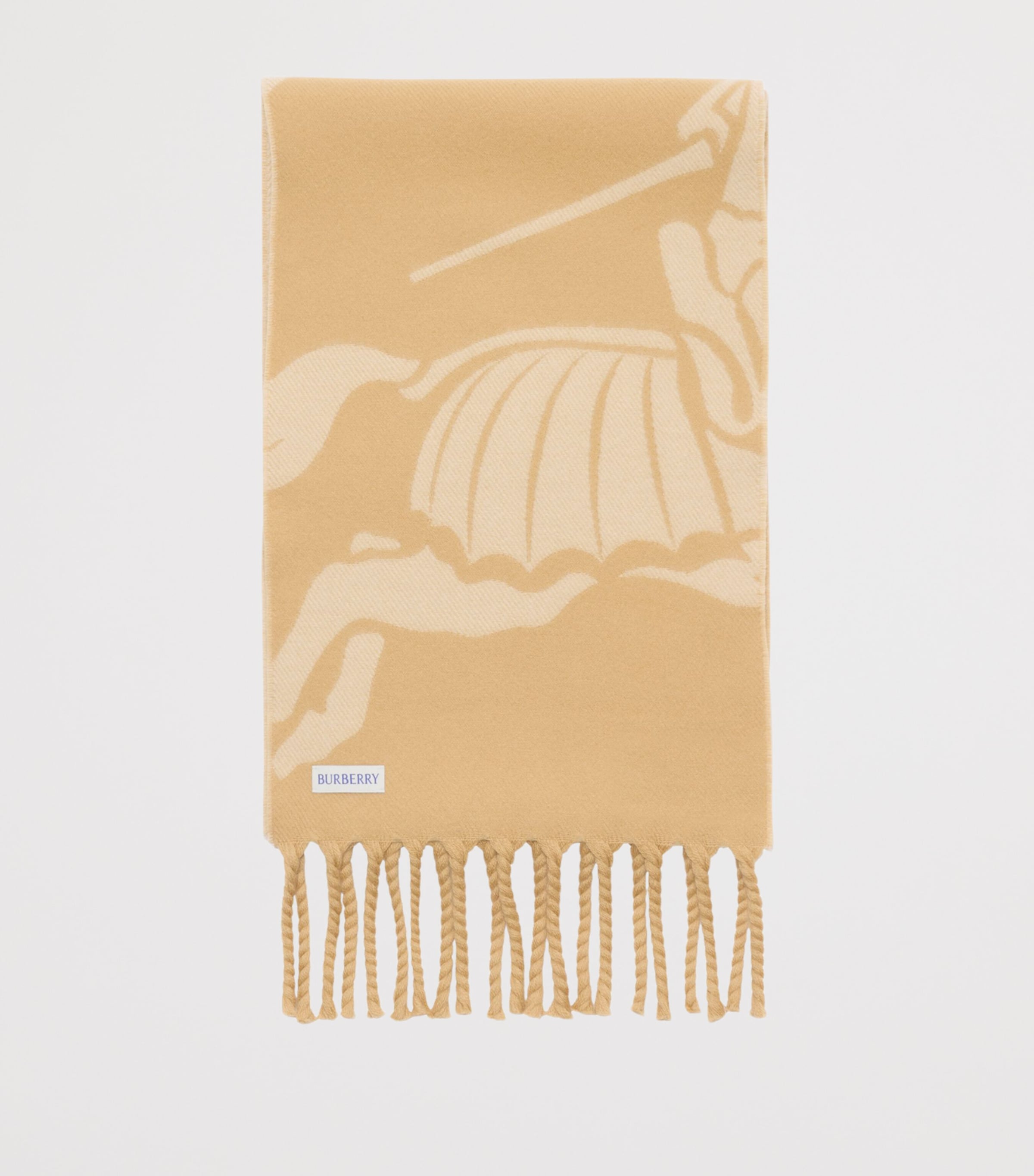 Wool Reversible EKD Scarf SAND Image 3