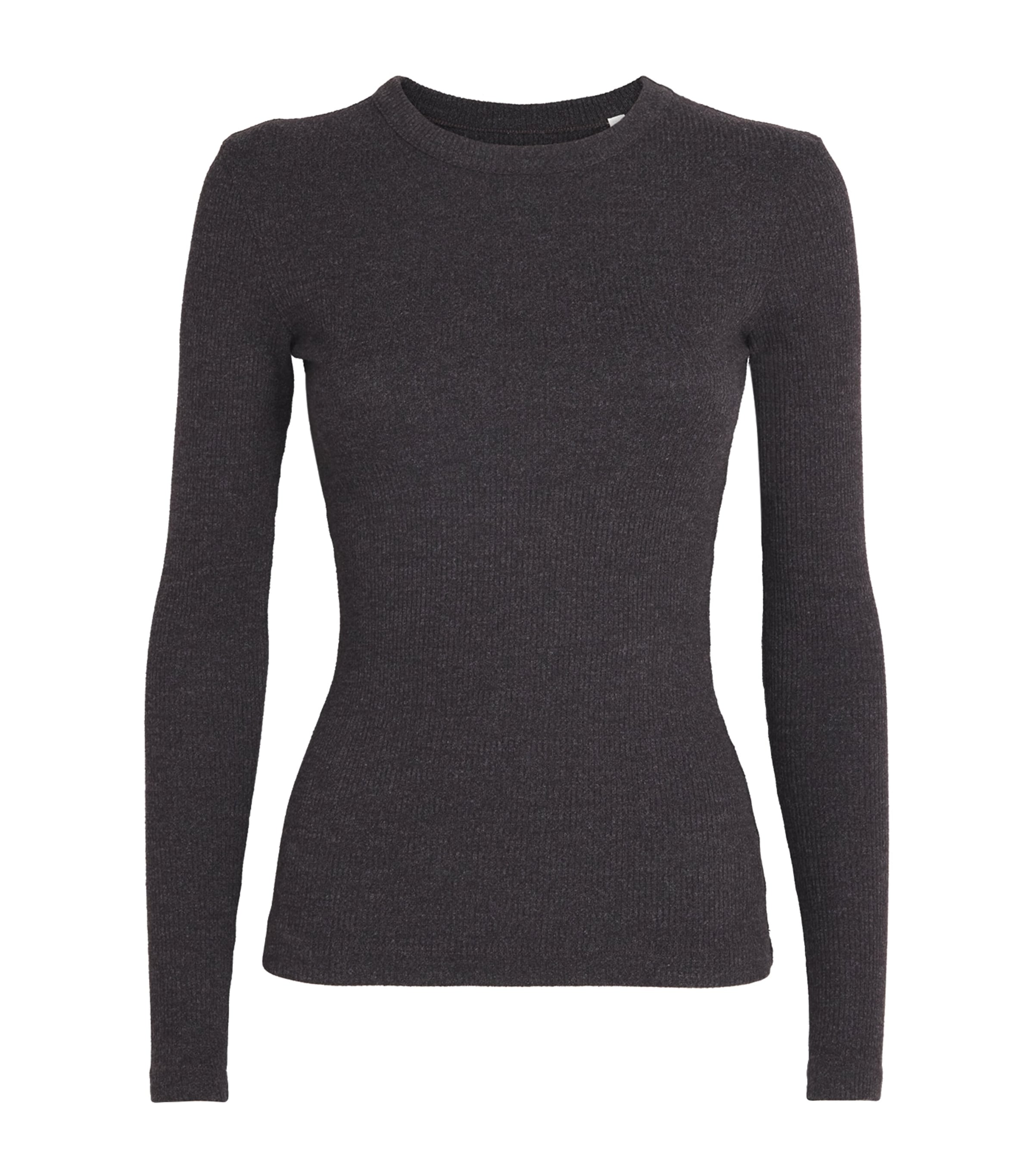 Citizen Of Humanity Ribbed Bina Crew-neck Top In Brown