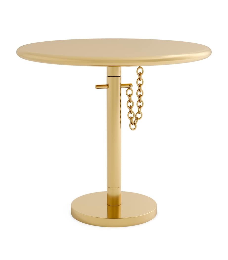 Marte Adjustable Side Table LIGHT GOLD Image 1