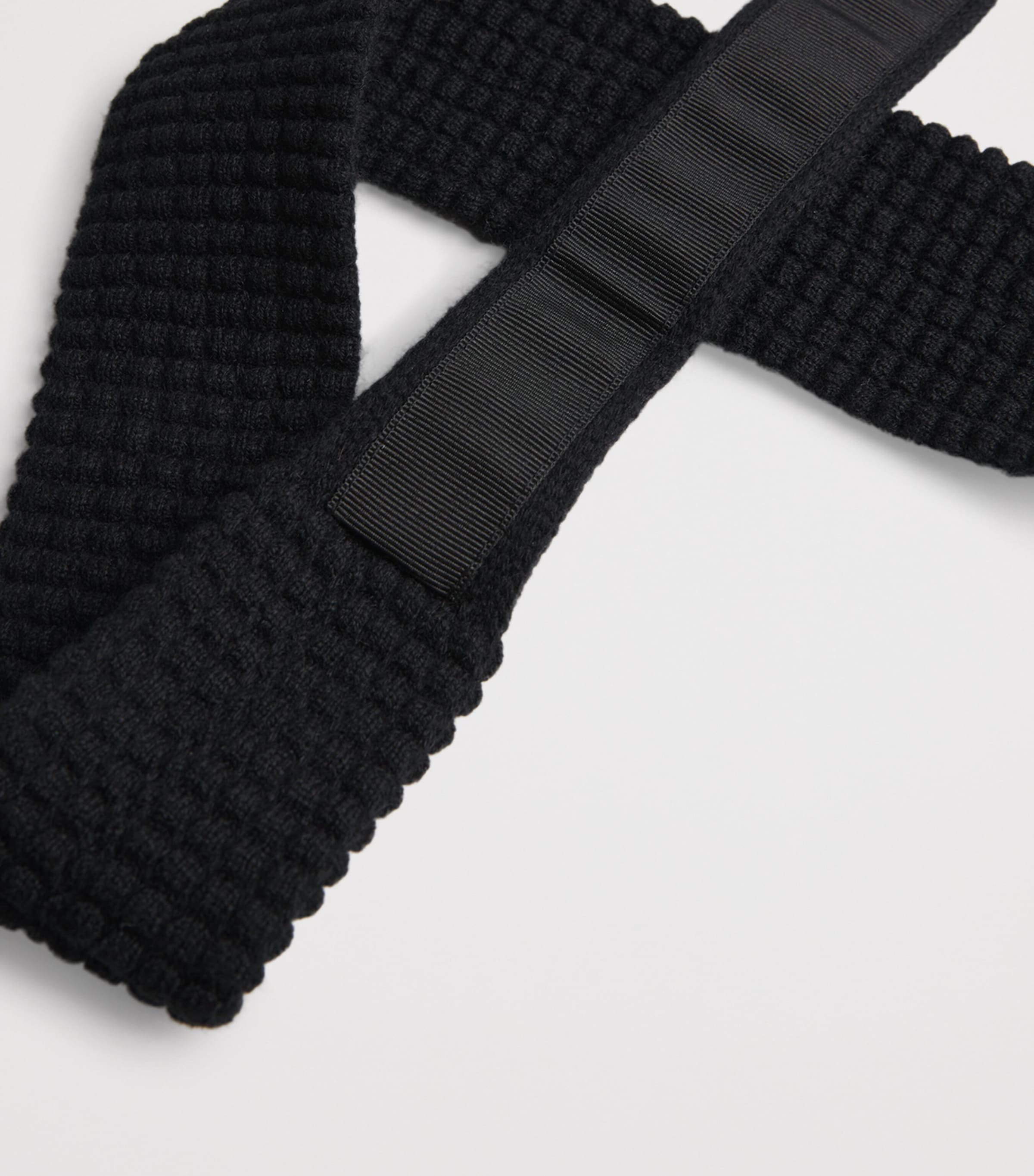 Canali Mens Cashmere Knitted Tie Image 4