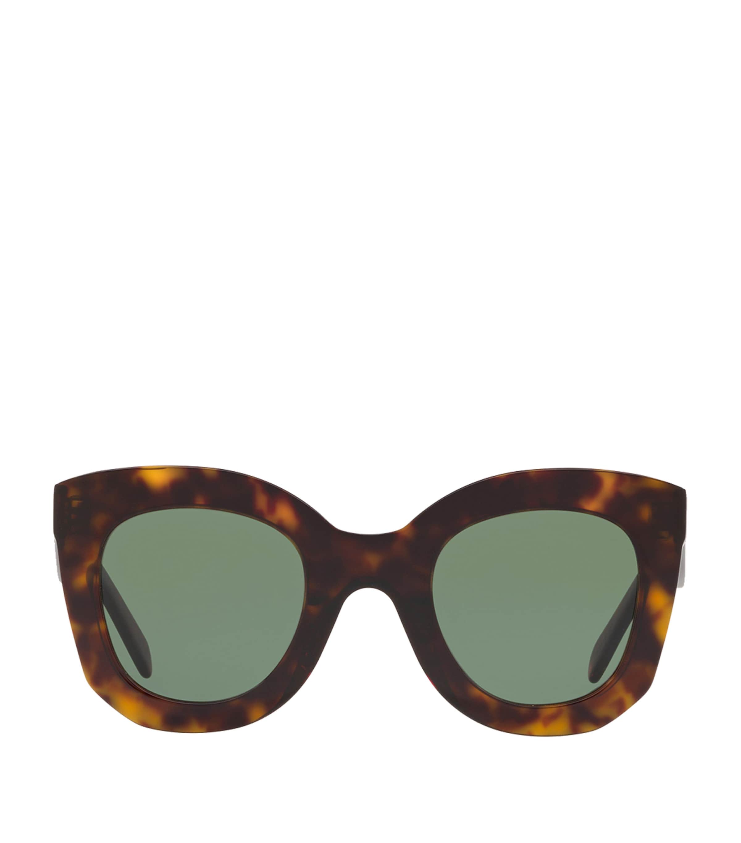 Tortoiseshell Rectangular Sunglasses BROWN Image 1