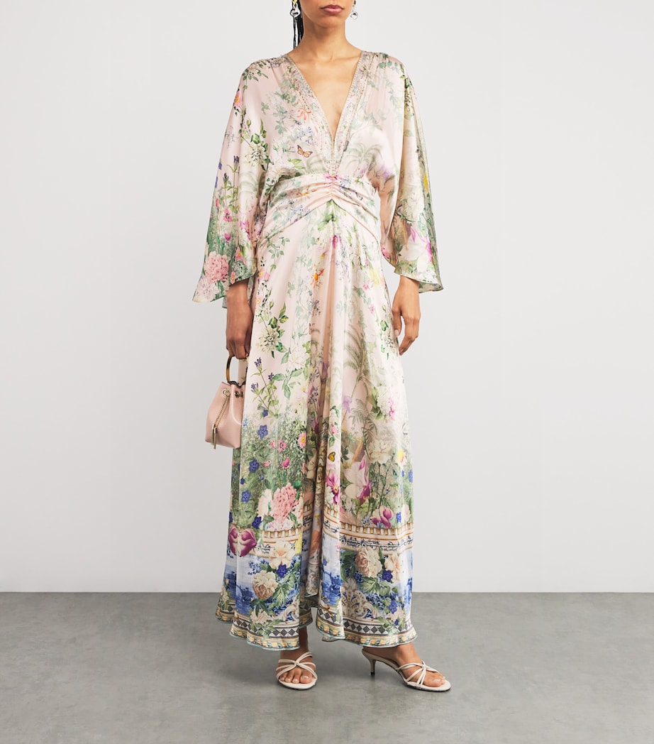 Camilla Womens Silk Palacio Playground Maxi Dress Plciplay Image 2