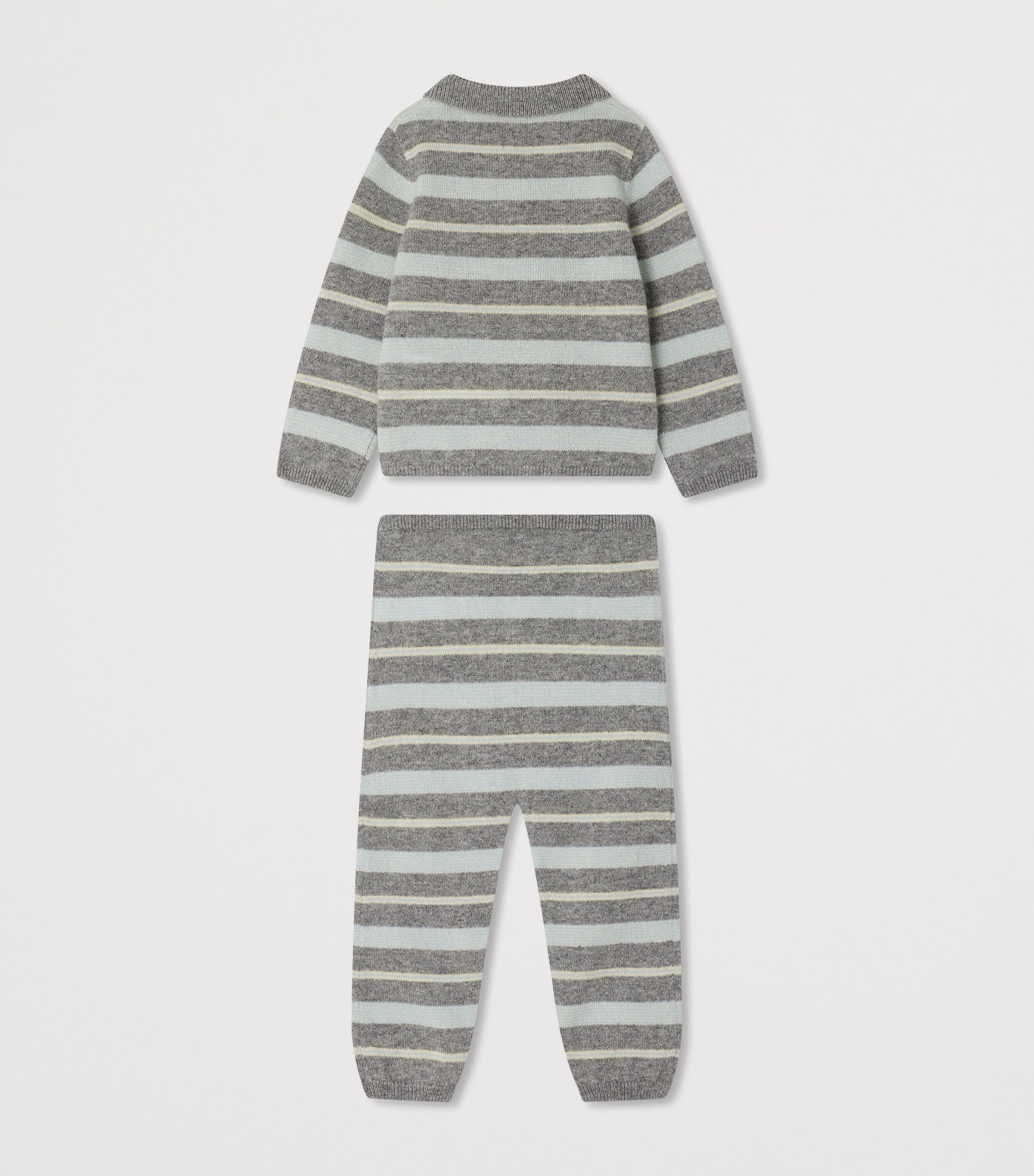 x Guest In Residence Cashmere Lumi Sweater and Trousers Set (6-18 Months) RA GRIS CHINE MOYEN Image 2