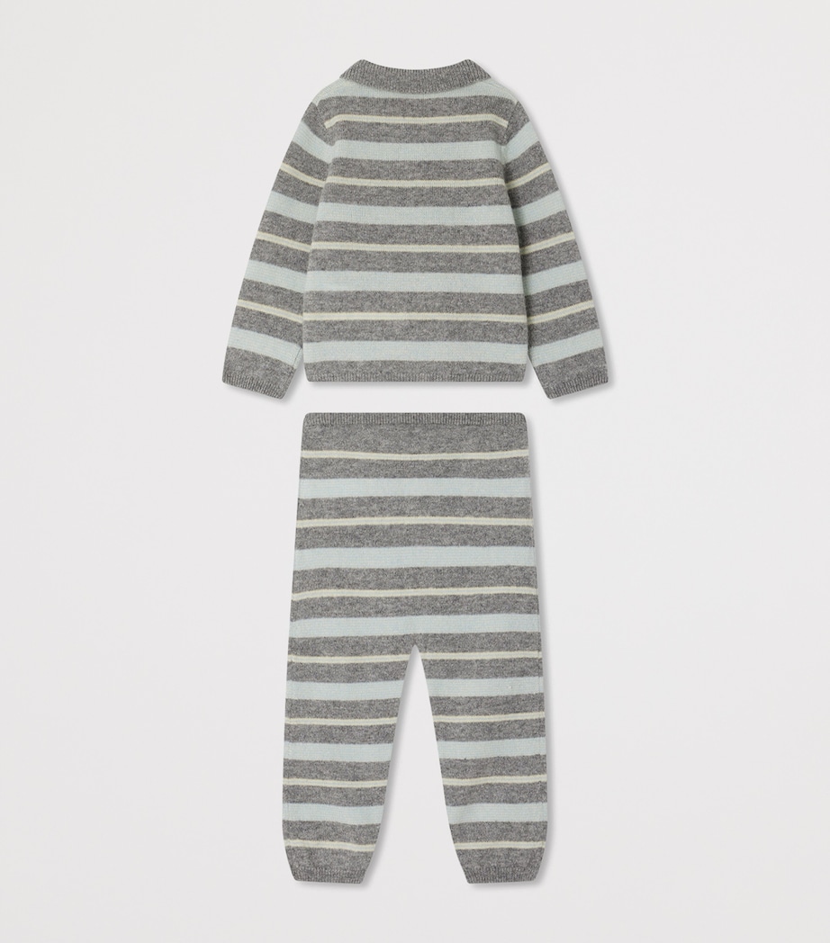 x Guest In Residence Cashmere Lumi Sweater and Trousers Set (6-18 Months) RA GRIS CHINE MOYEN Image 2