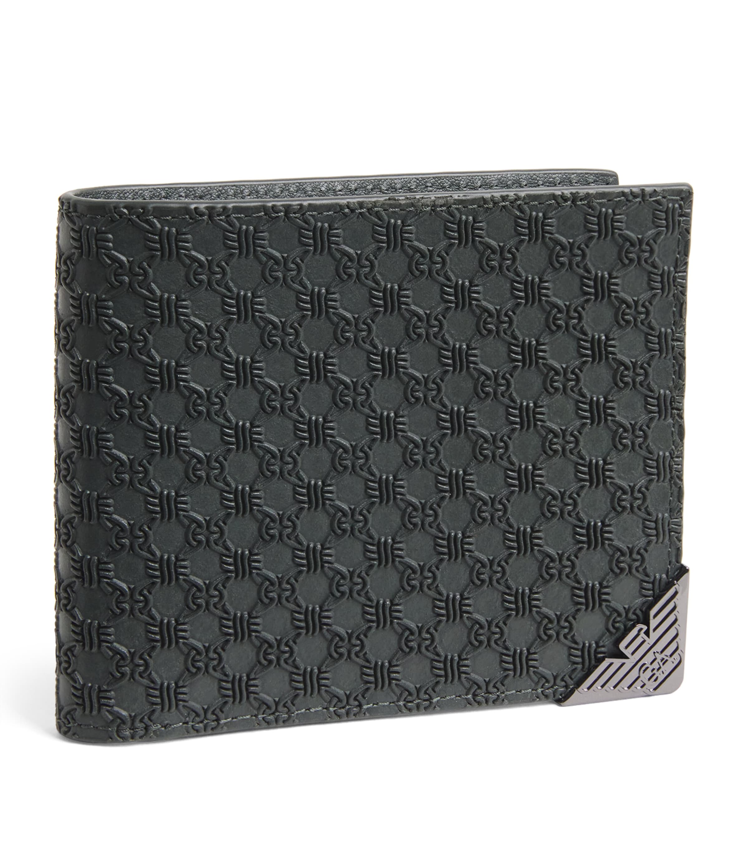 EMPORIO ARMANI EMBOSSED BIFOLD WALLET 