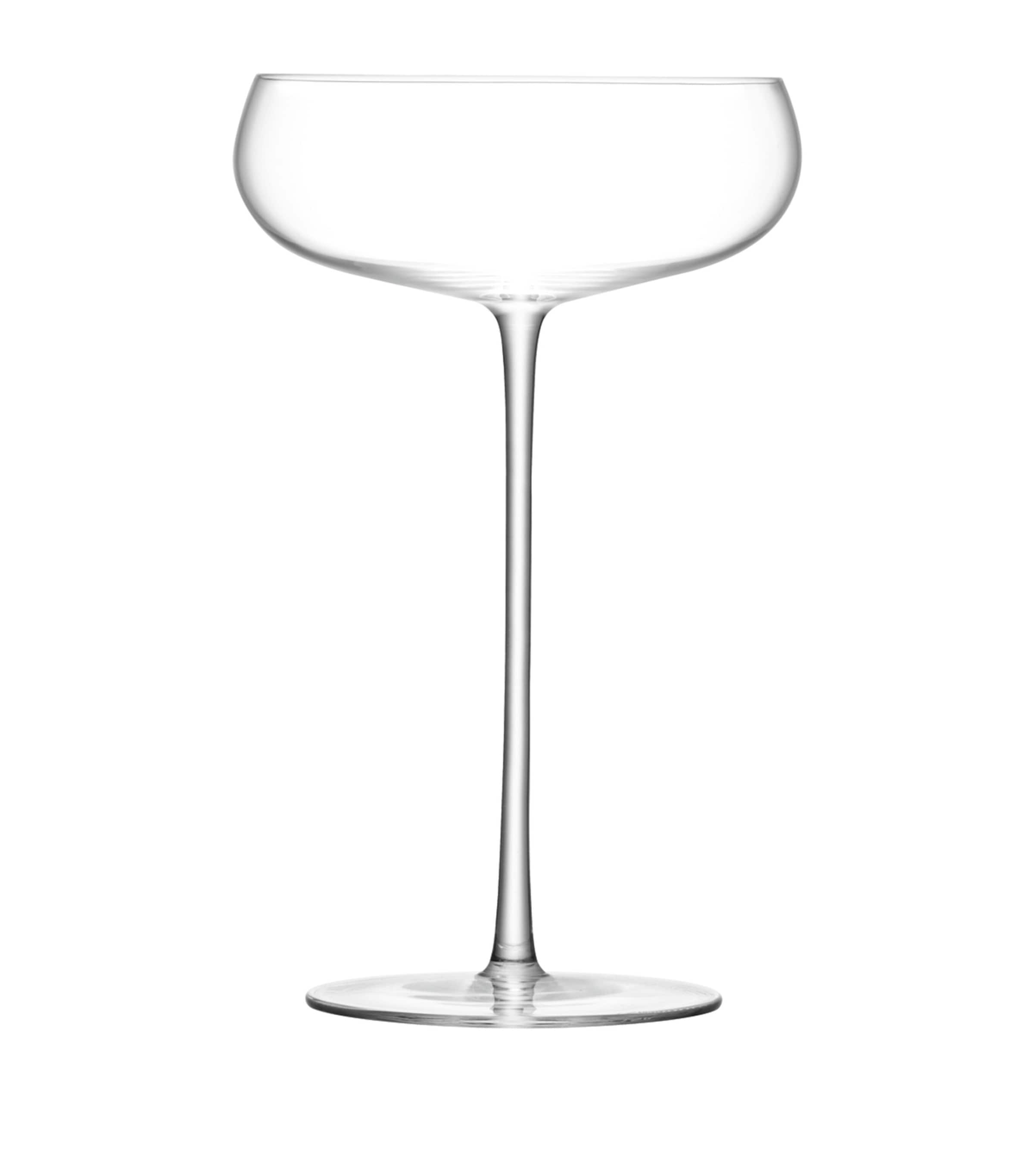 Set of 2 Wine Culture Champagne Saucers (320ml) CLEAR Image 3