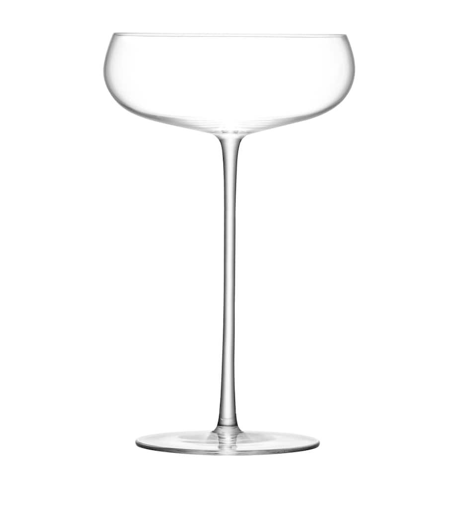 Set of 2 Wine Culture Champagne Saucers (320ml) CLEAR Image 3