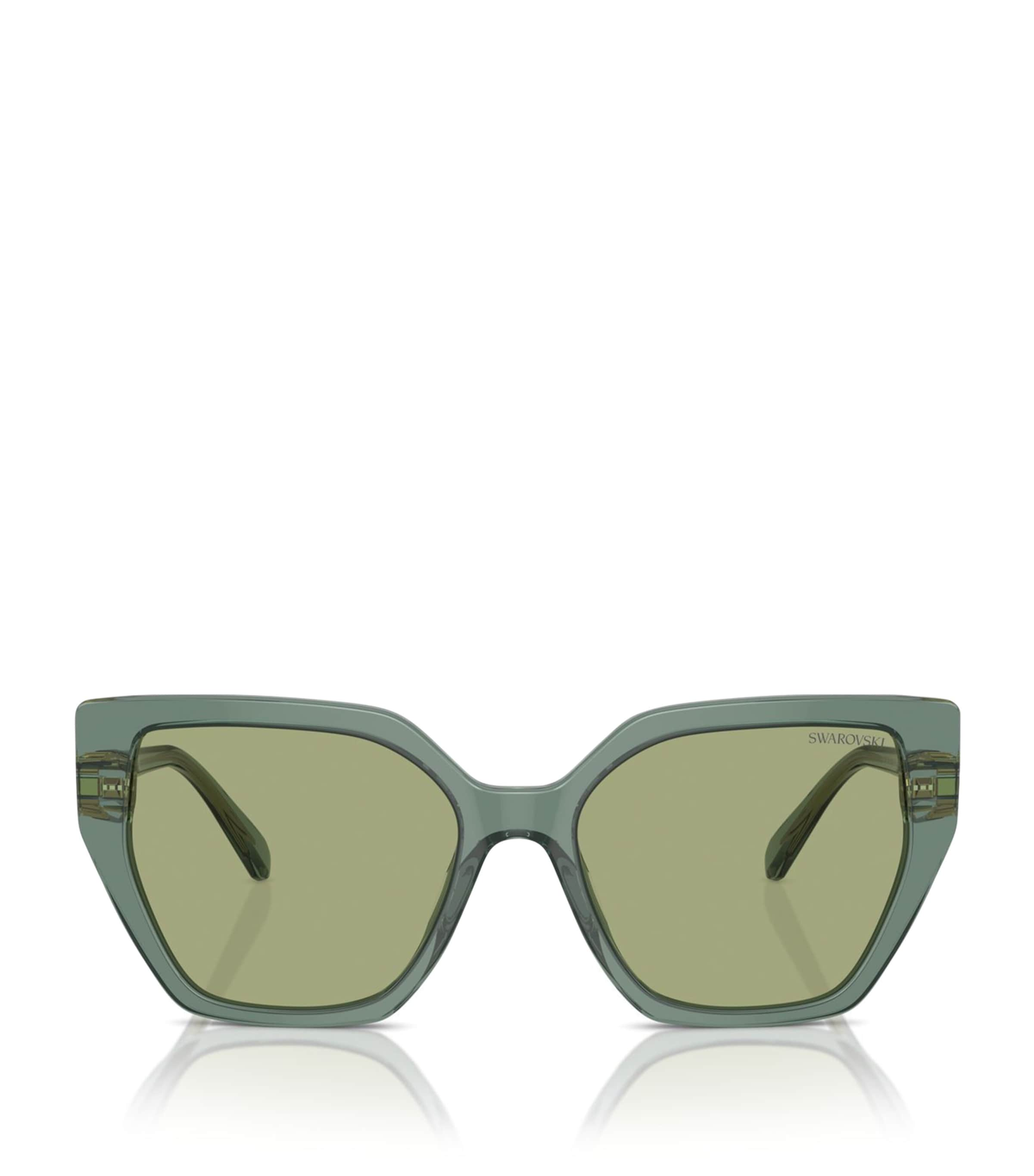 Swarovski Acetate Sk6016 Sunglasses In Green