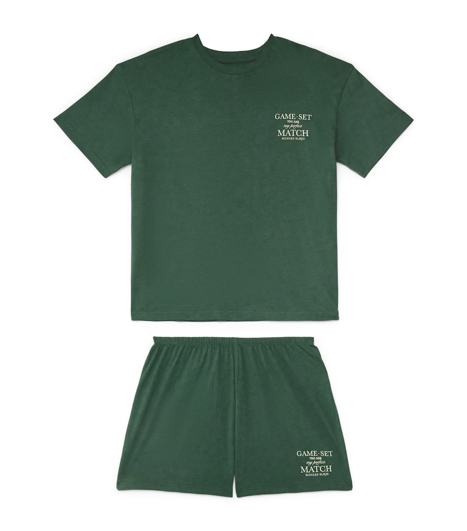 KONGES SLOJD Organic Cotton Famo T-Shirt and Shorts Set (9 Months - 10 Years) Image 1
